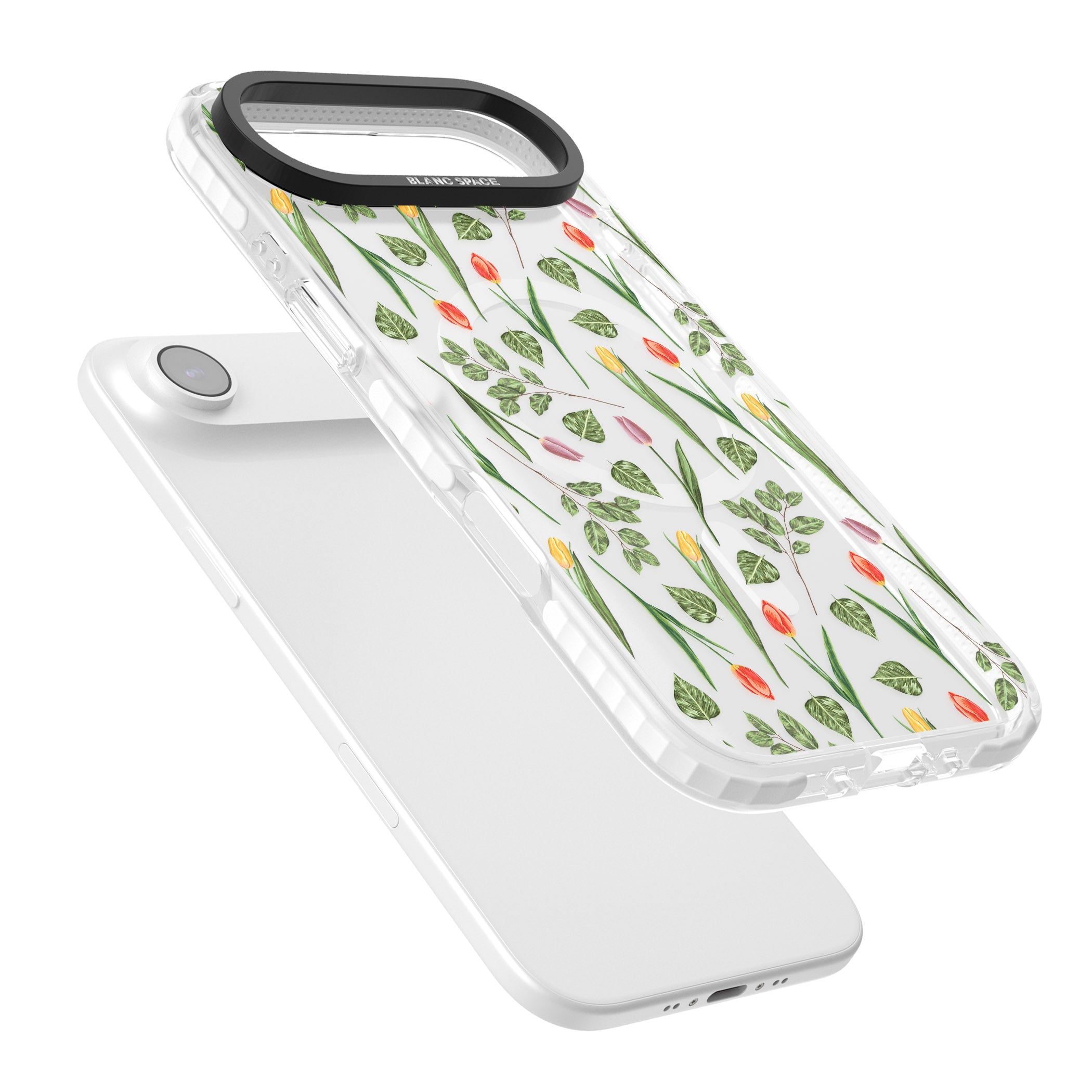 Spring Tulips Floral iPhone 17 Air Impact Pro Clear Phone Case Colours
