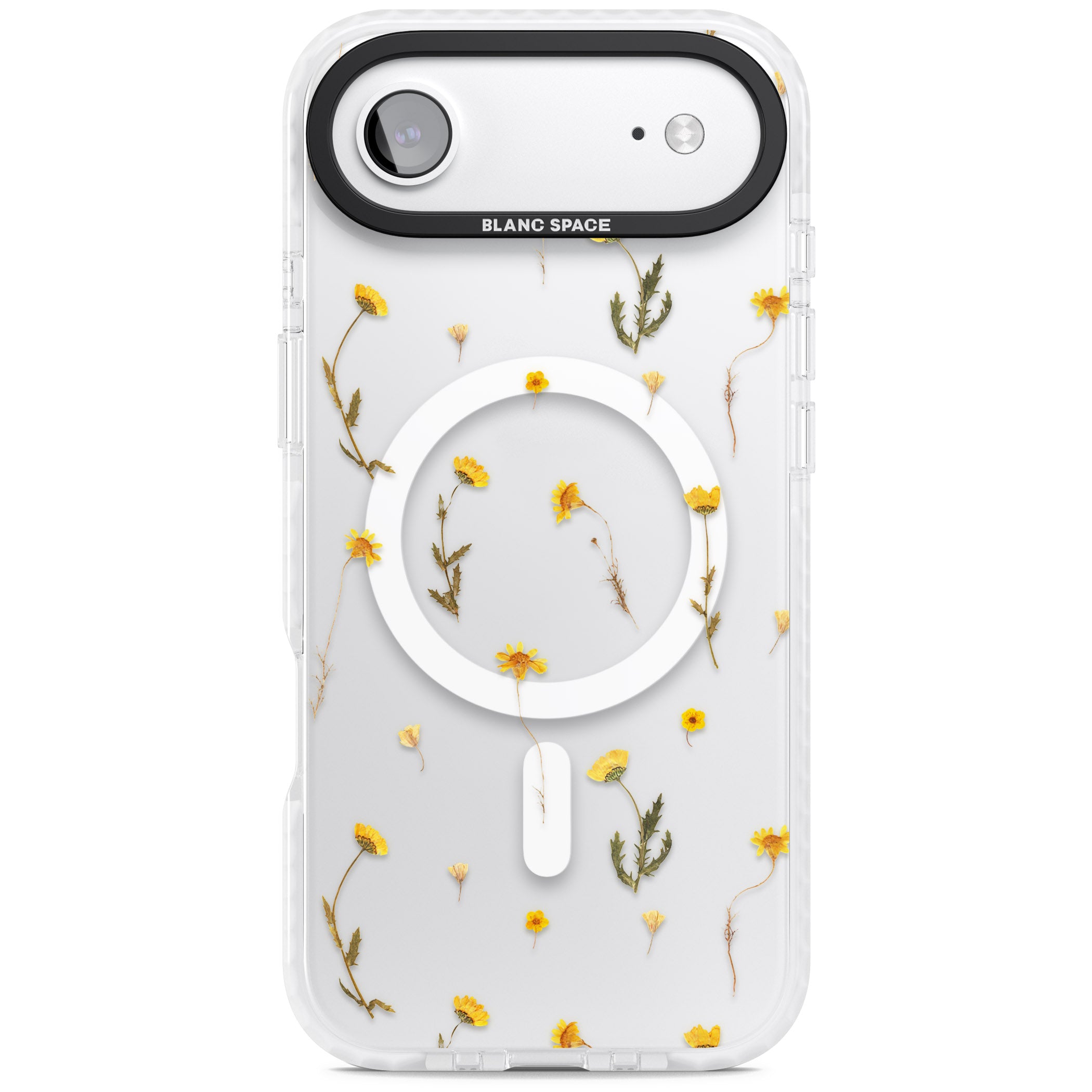 Yellow Wildflower iPhone 17 Air Impact Pro Clear Phone Case