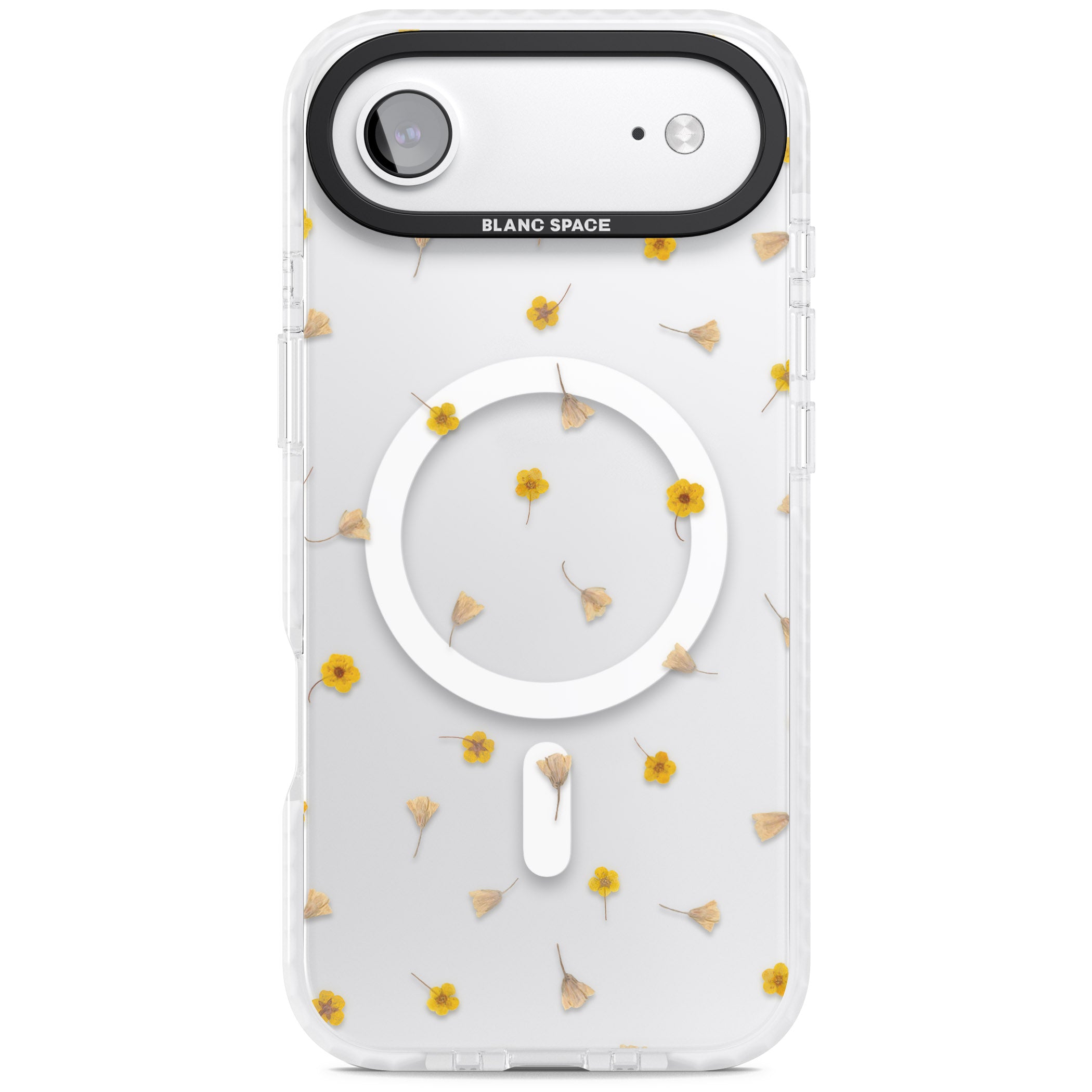 Tiny Yellow Flower iPhone 17 Air Impact Pro Clear Phone Case