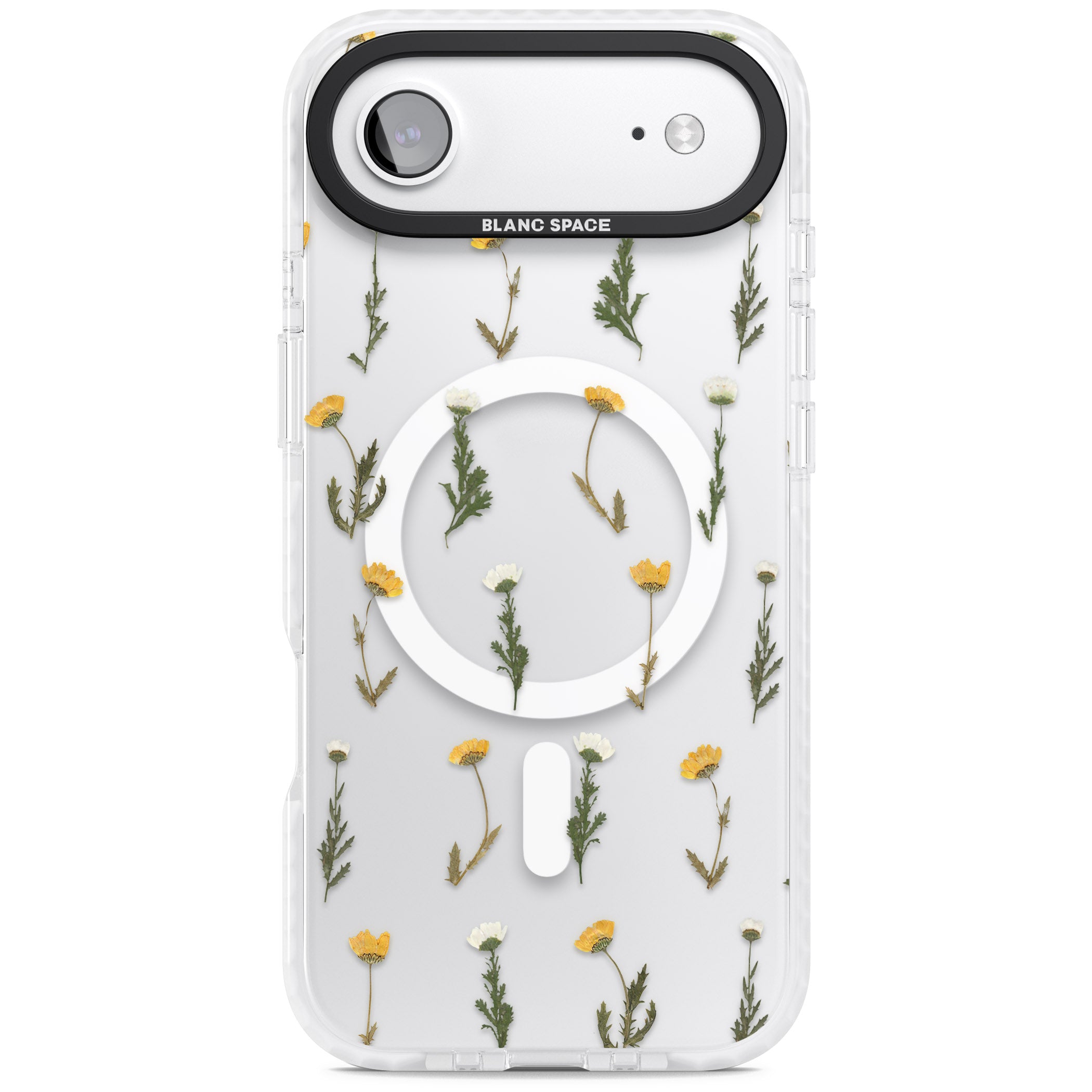 Pressed Flower iPhone 17 Air Impact Pro Clear Phone Case