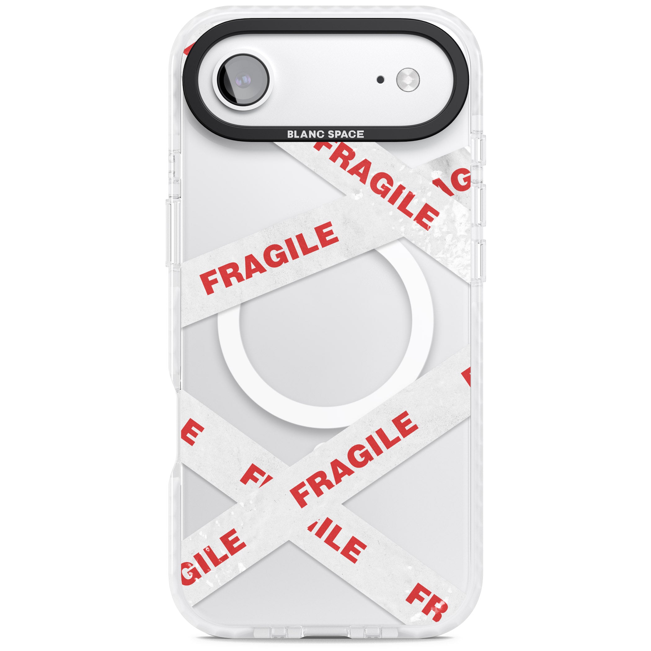 Fragile Tape iPhone 17 Air Impact Pro Clear Phone Case