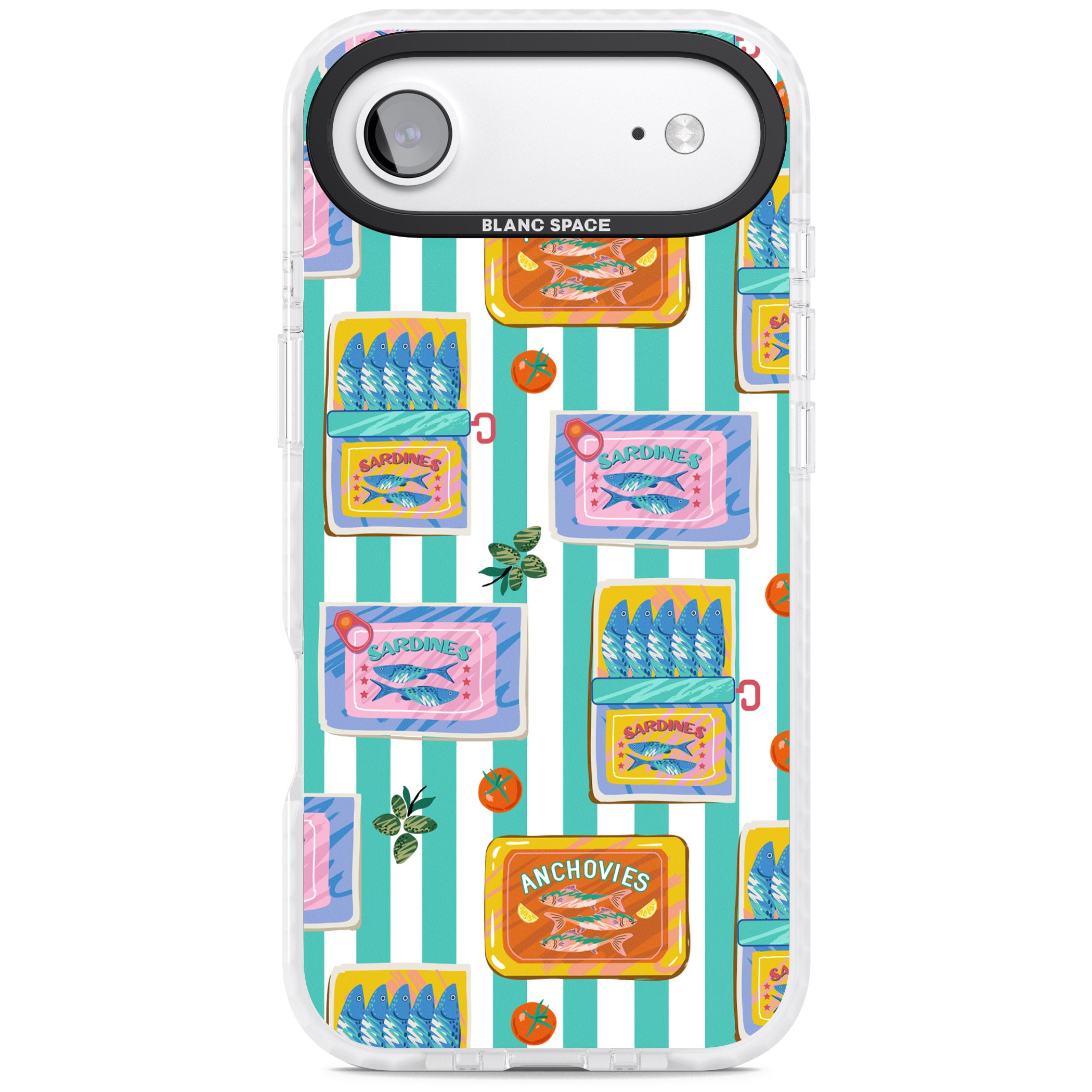 Sardine & Anchovy Stripes iPhone 17 Air Impact Pro Clear Phone Case