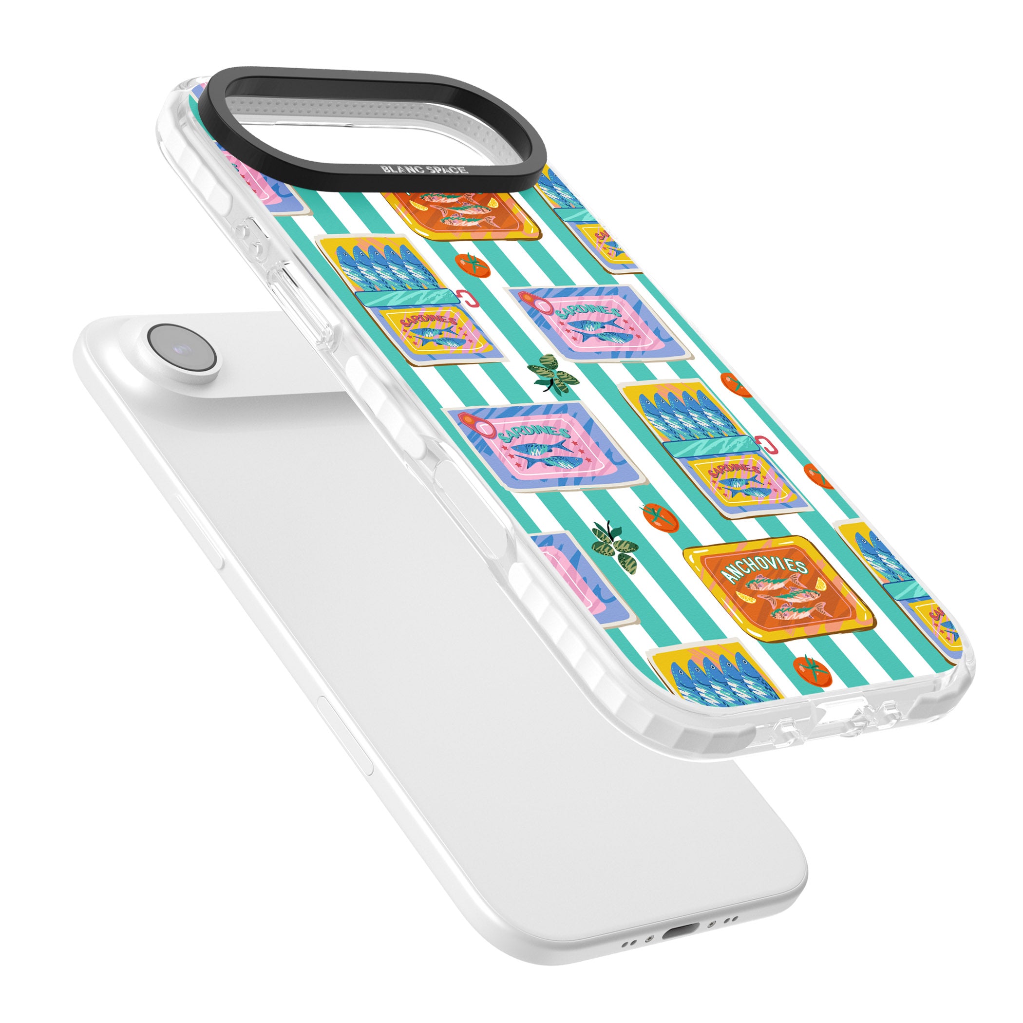 Sardine & Anchovy Stripes iPhone 17 Air Impact Pro Clear Phone Case Colours