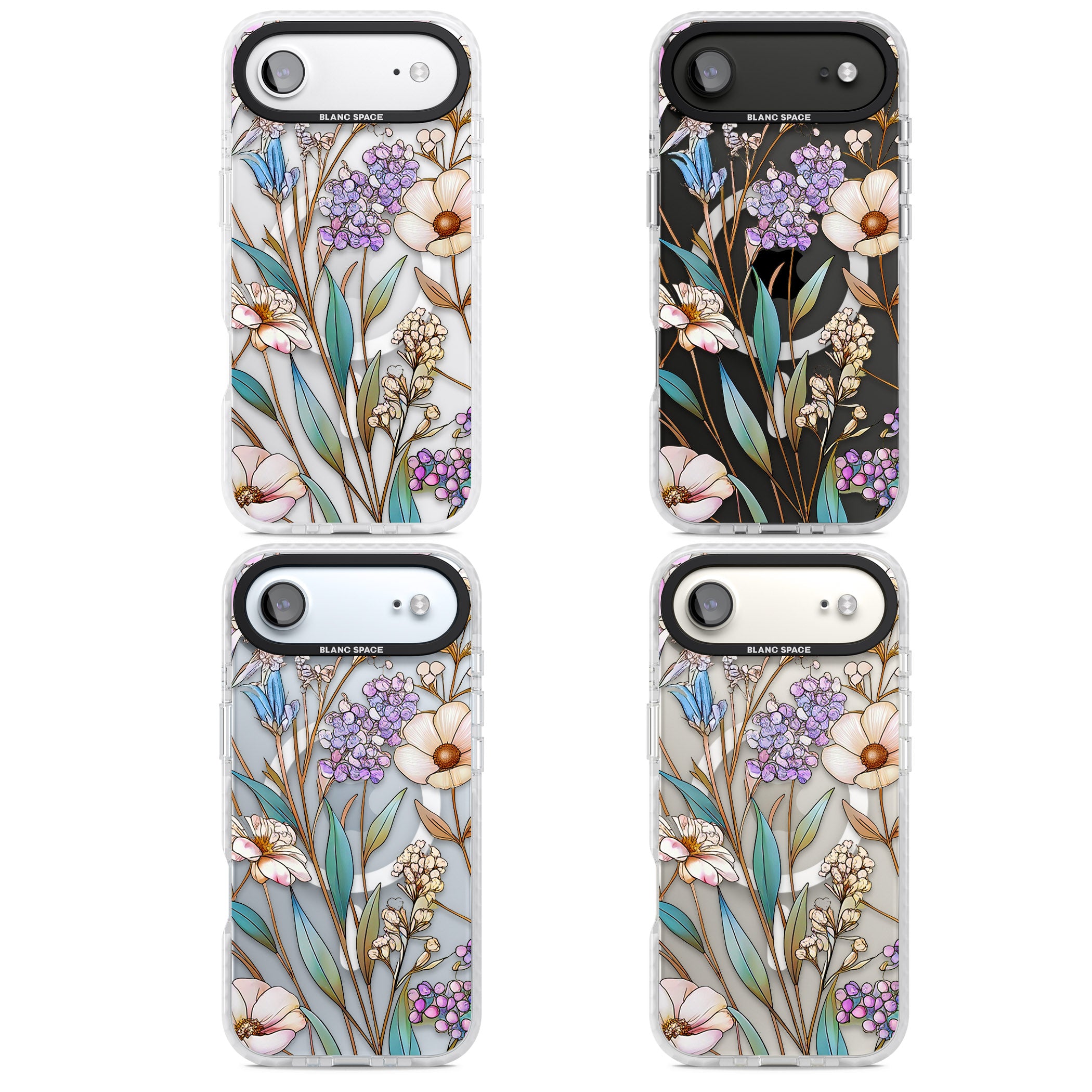 Glass Wildflower Mix iPhone 17 Air Impact Pro Clear Phone Case APT Impact Protection