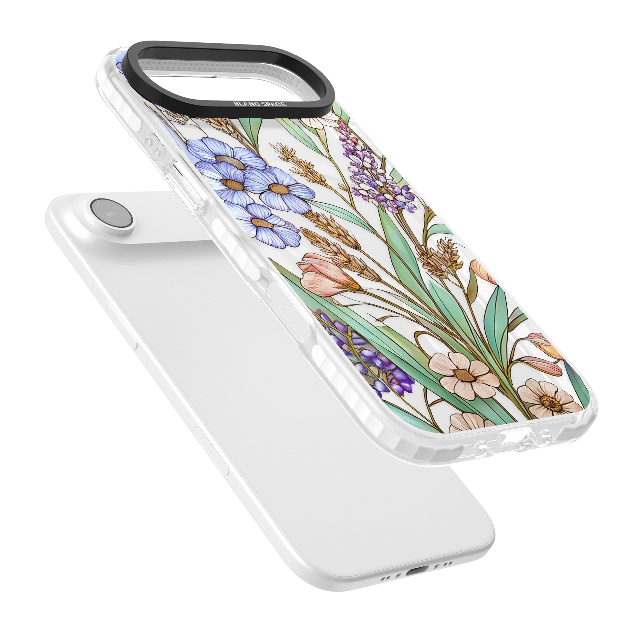 Glass Lavenders & Daisies iPhone 17 Air Impact Pro Clear Phone Case Colours