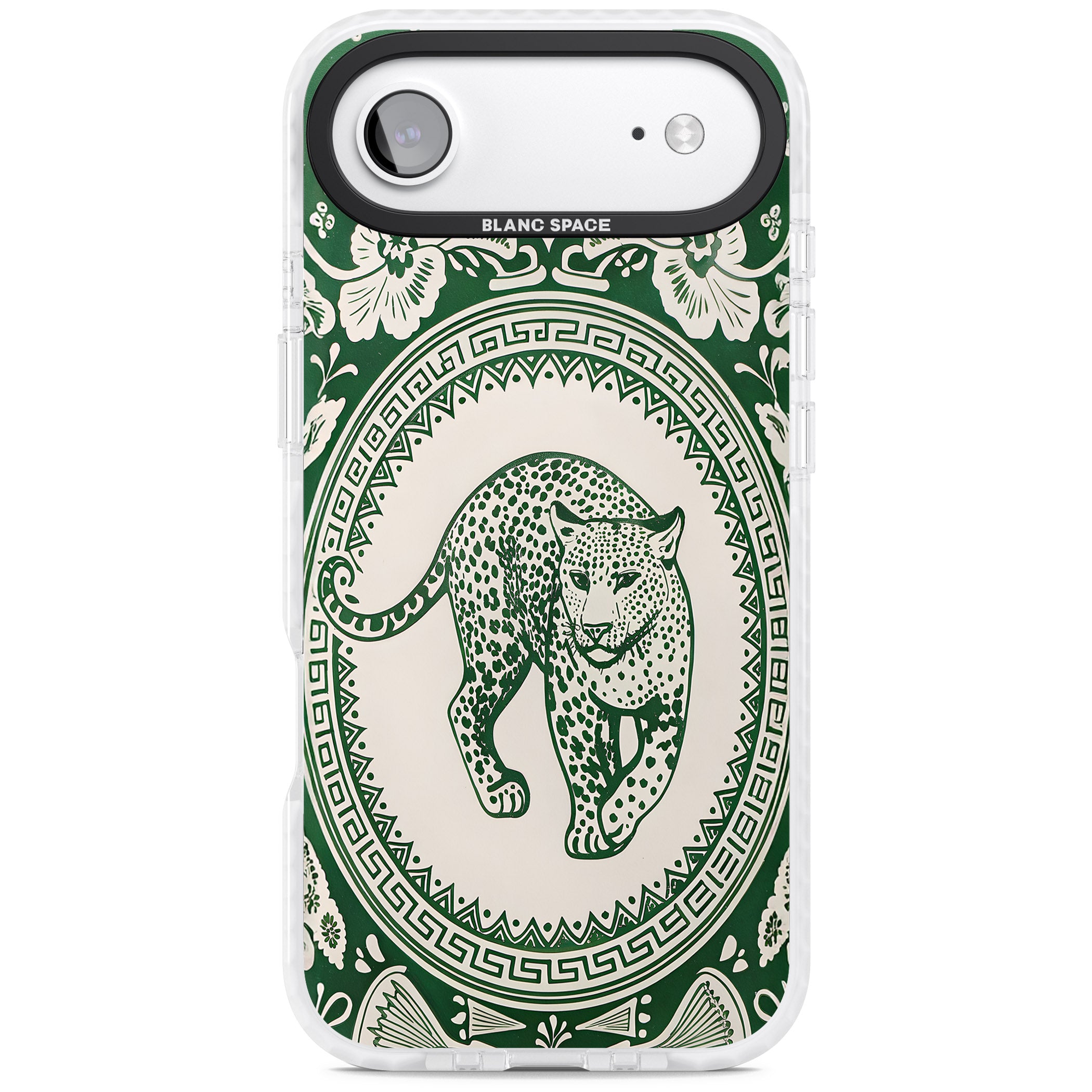 Green Leopard iPhone 17 Air Impact Pro Clear Phone Case