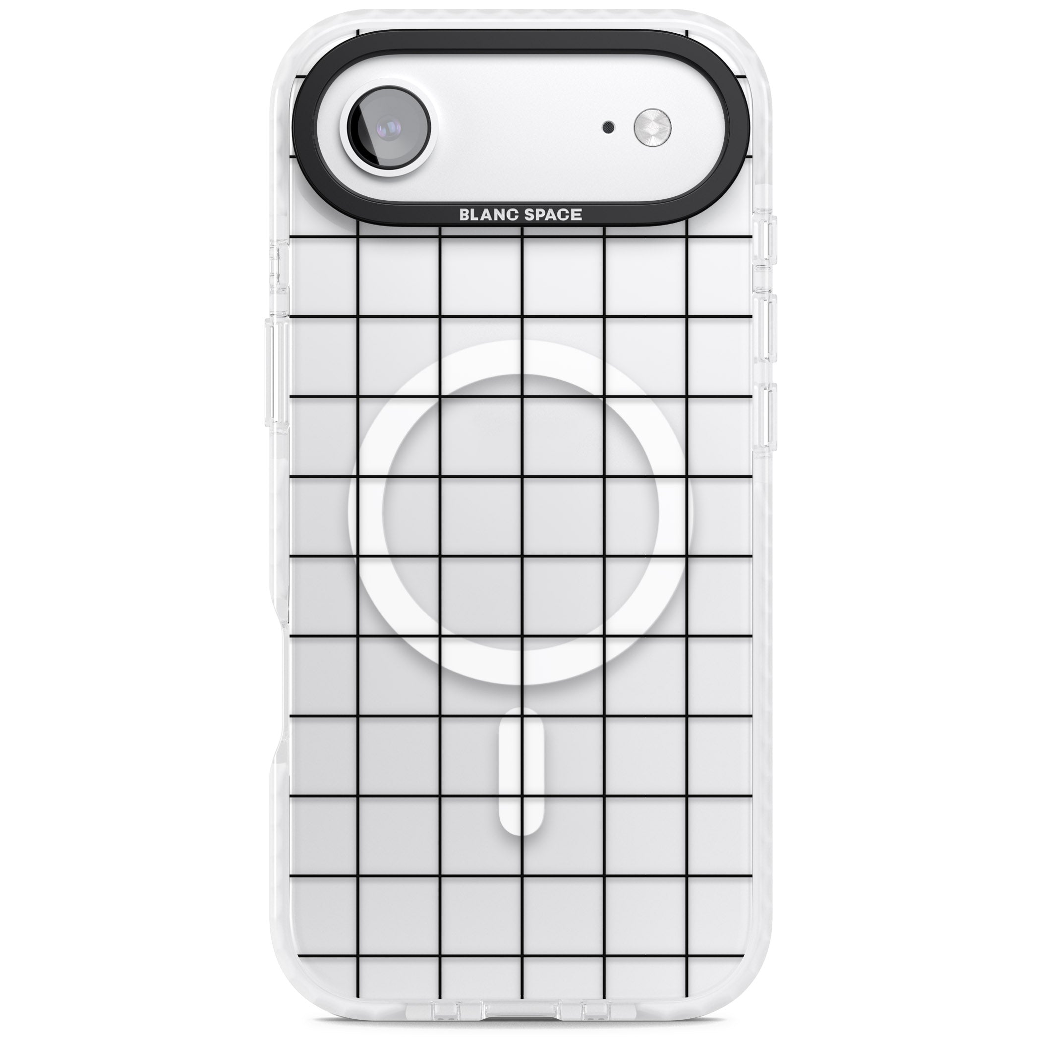 Simplistic Large Grid iPhone 17 Air Impact Pro Clear Phone Case