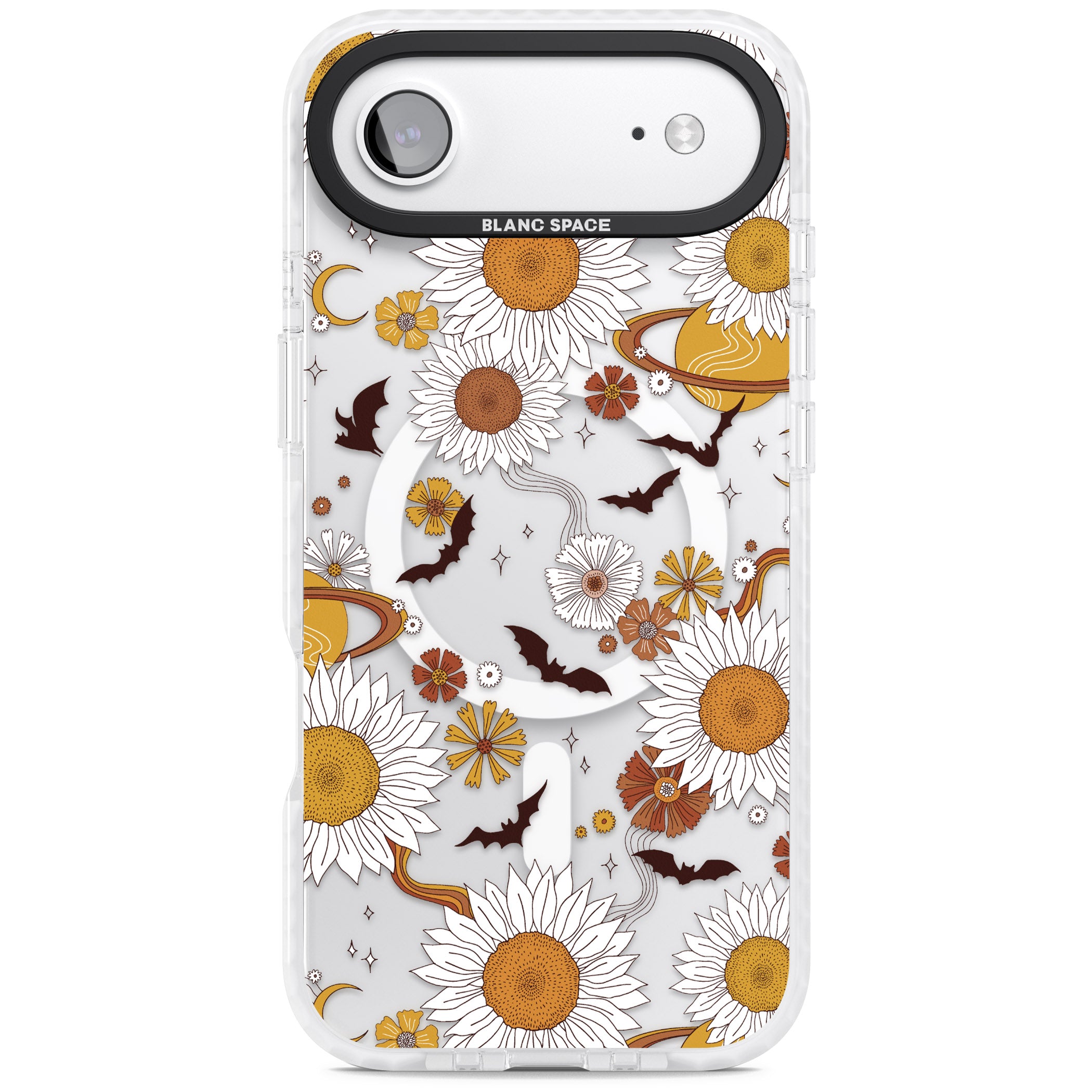 Halloween Bats And Planets iPhone 17 Air Impact Pro Clear Phone Case