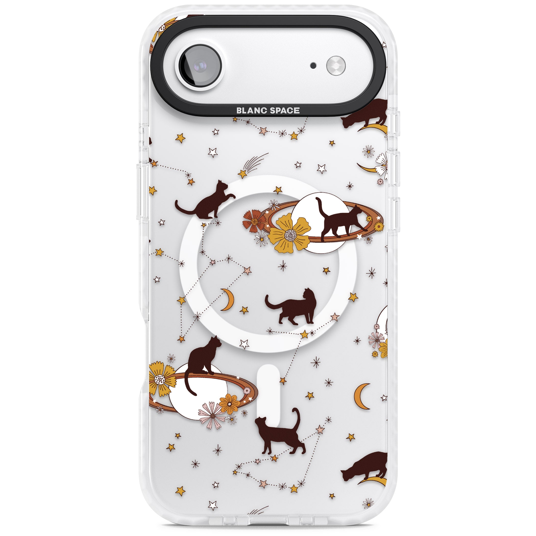 Halloween Cats And Astrology iPhone 17 Air Impact Pro Clear Phone Case