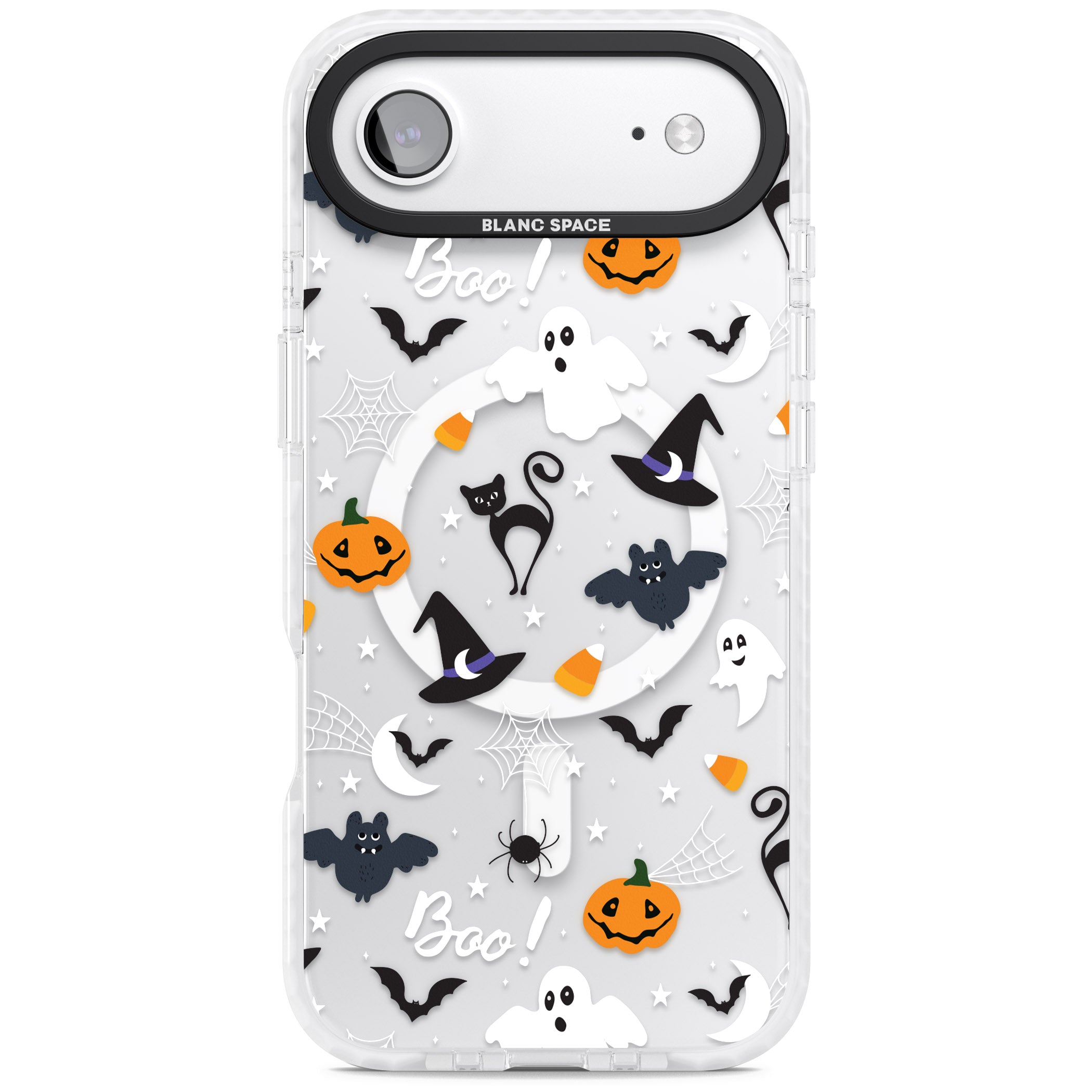 Halloween Mix Pattern iPhone 17 Air Impact Pro Clear Phone Case