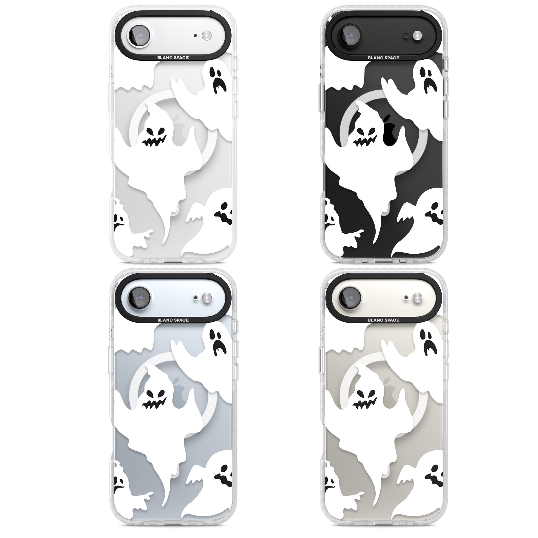 Ghost Pattern iPhone 17 Air Impact Pro Clear Phone Case APT Impact Protection