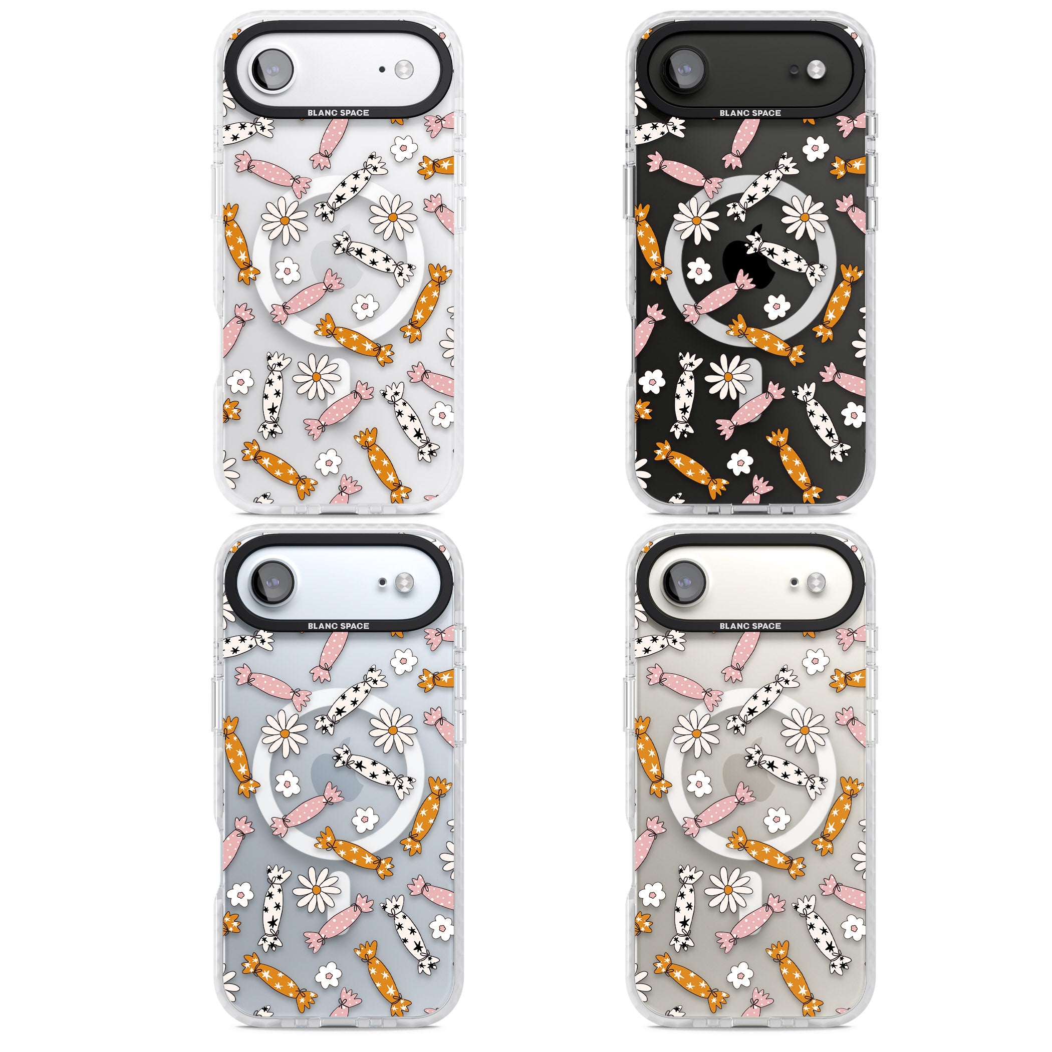 Floral Candy iPhone 17 Air Impact Pro Clear Phone Case APT Impact Protection