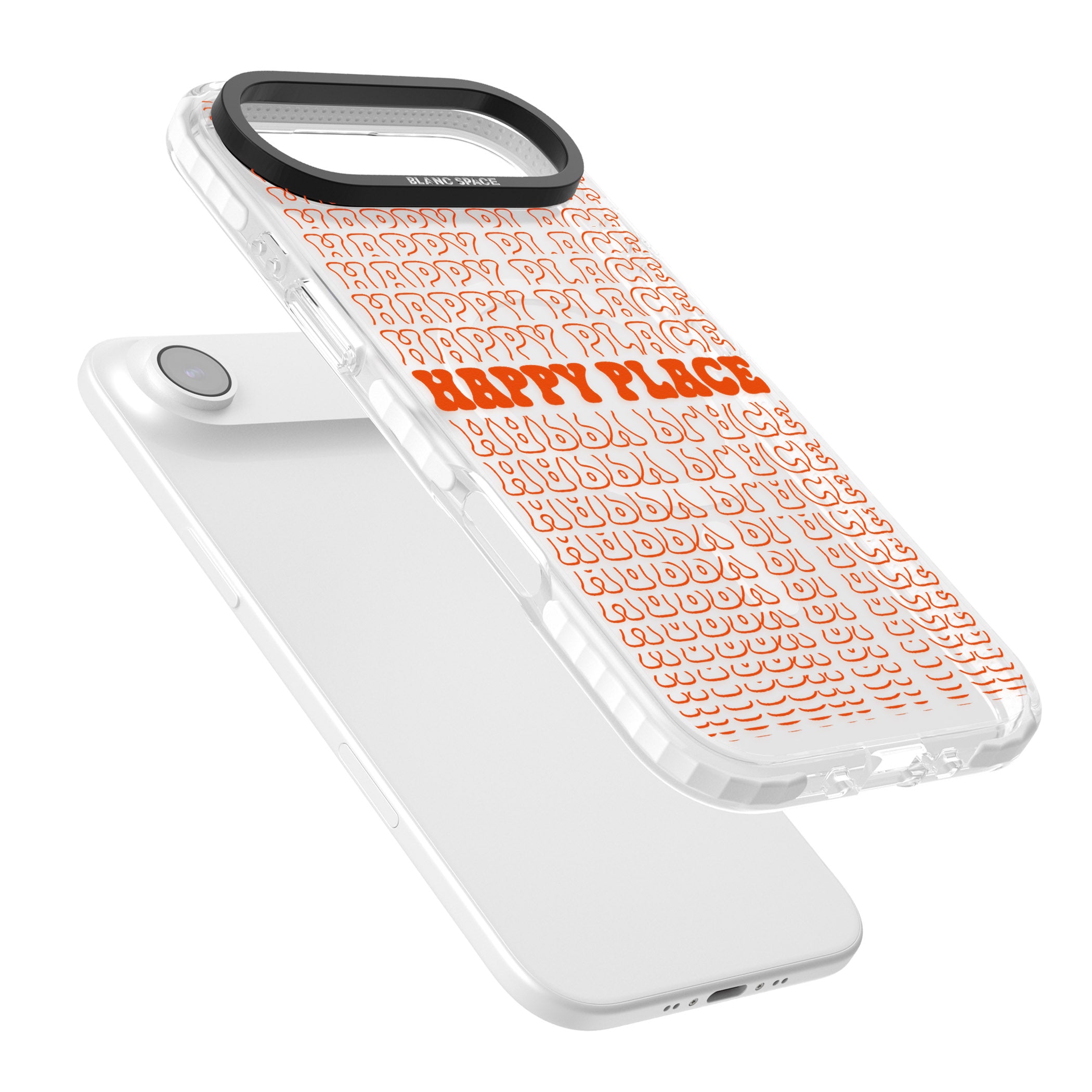 Happy Place (Orange) iPhone 17 Air Impact Pro Clear Phone Case Colours