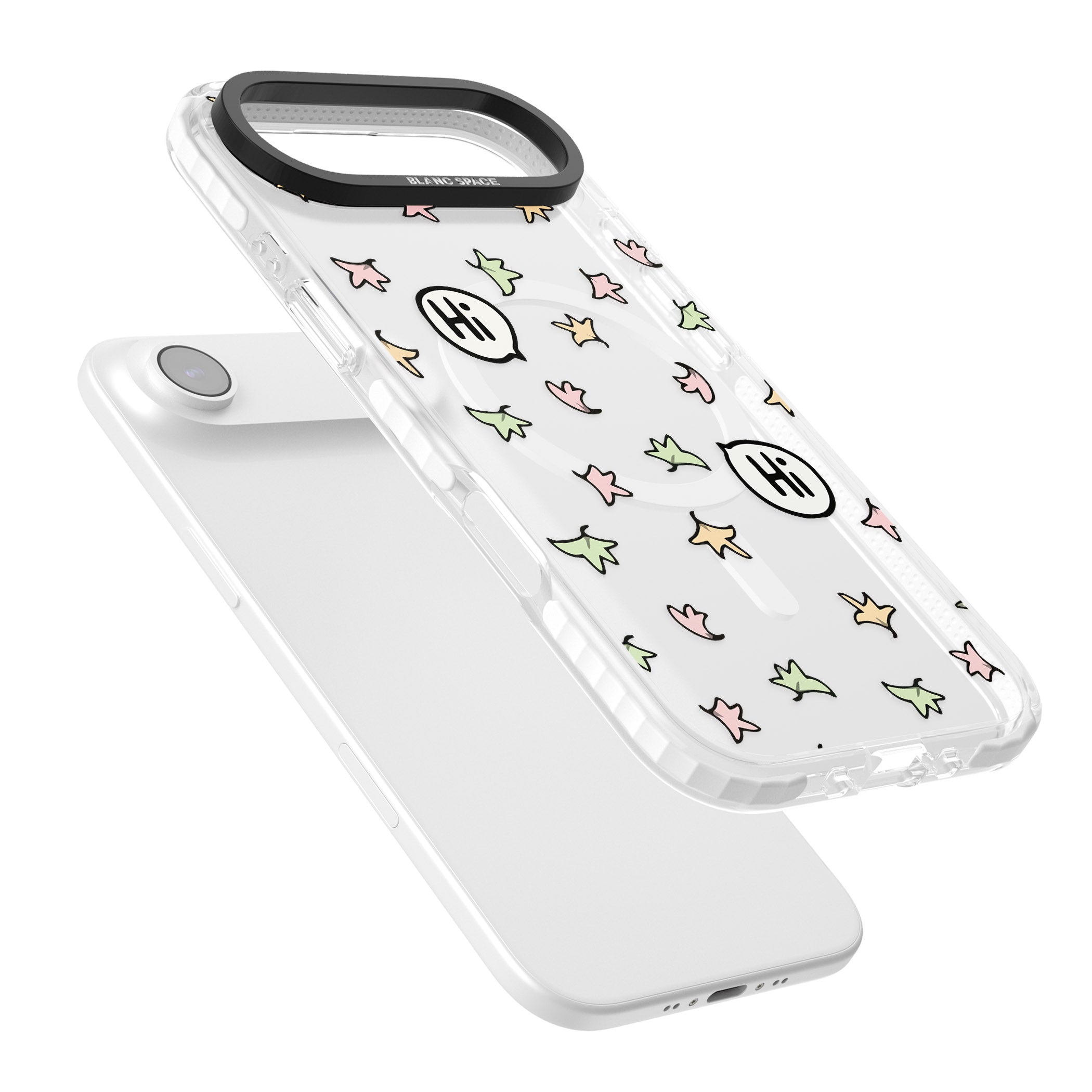 Heartstopper Leaves Pattern iPhone 17 Air Impact Pro Clear Phone Case Colours