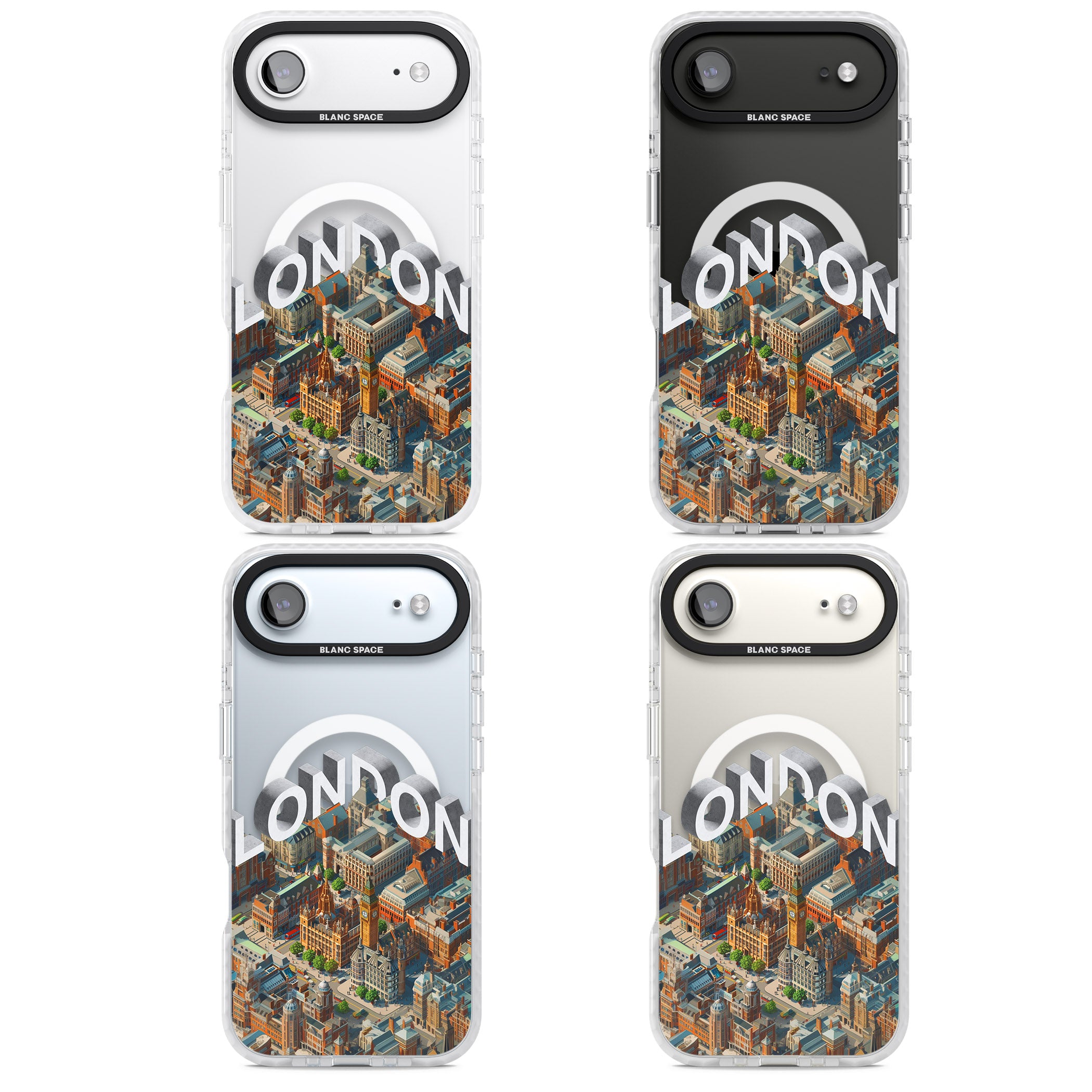 London iPhone 17 Air Impact Pro Clear Phone Case APT Impact Protection