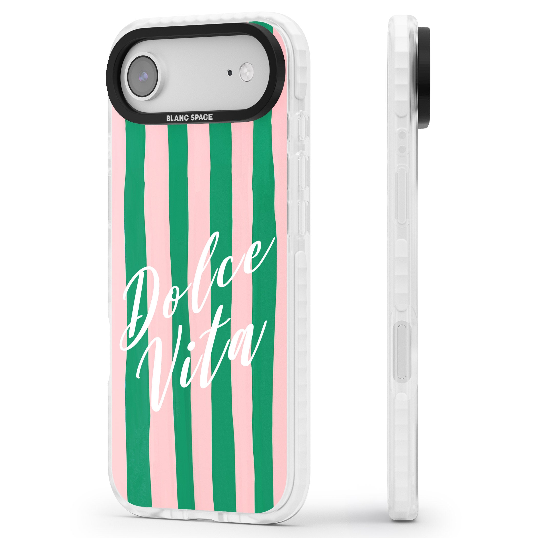 Dolce Vita iPhone 17 Air Impact Pro Clear Phone Case Side Profile