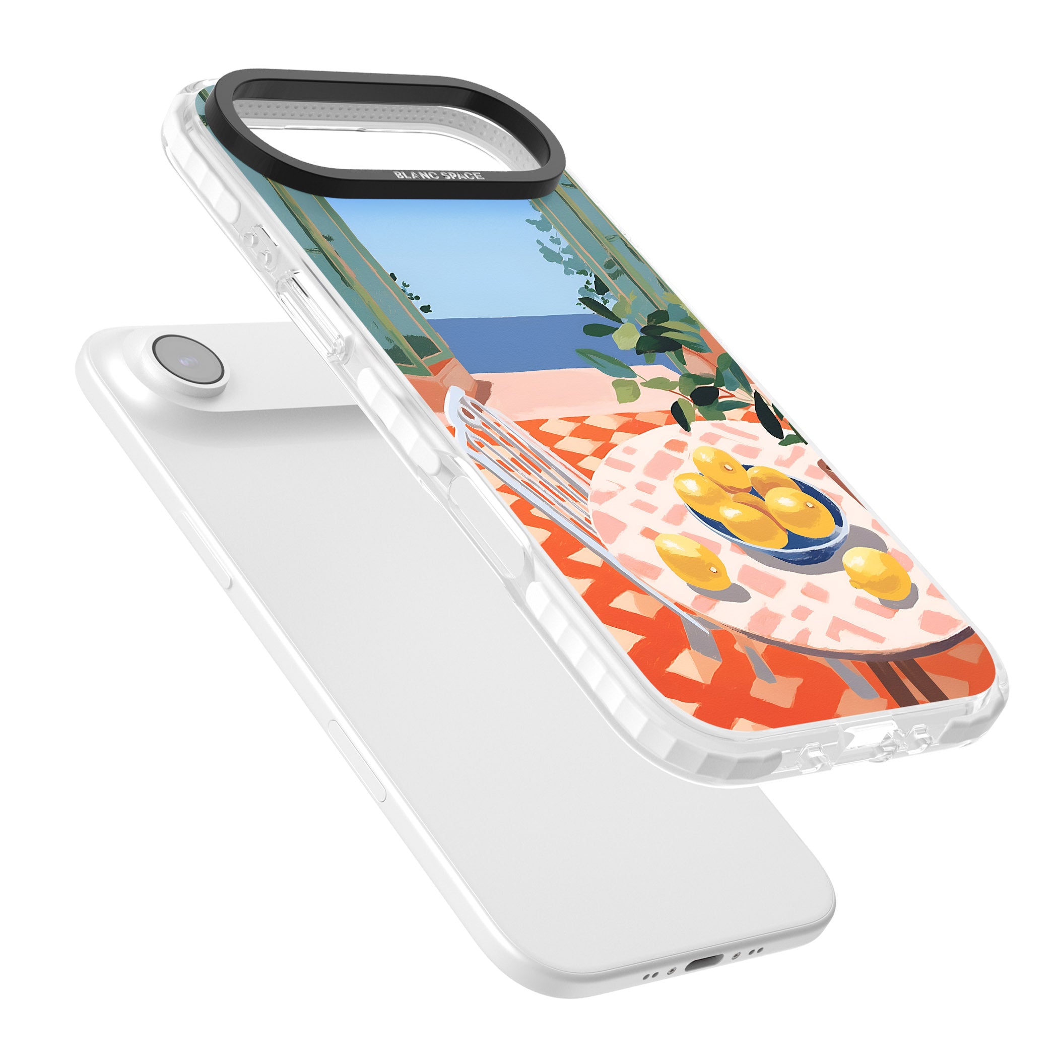 Seaside Lemons iPhone 17 Air Impact Pro Clear Phone Case Colours