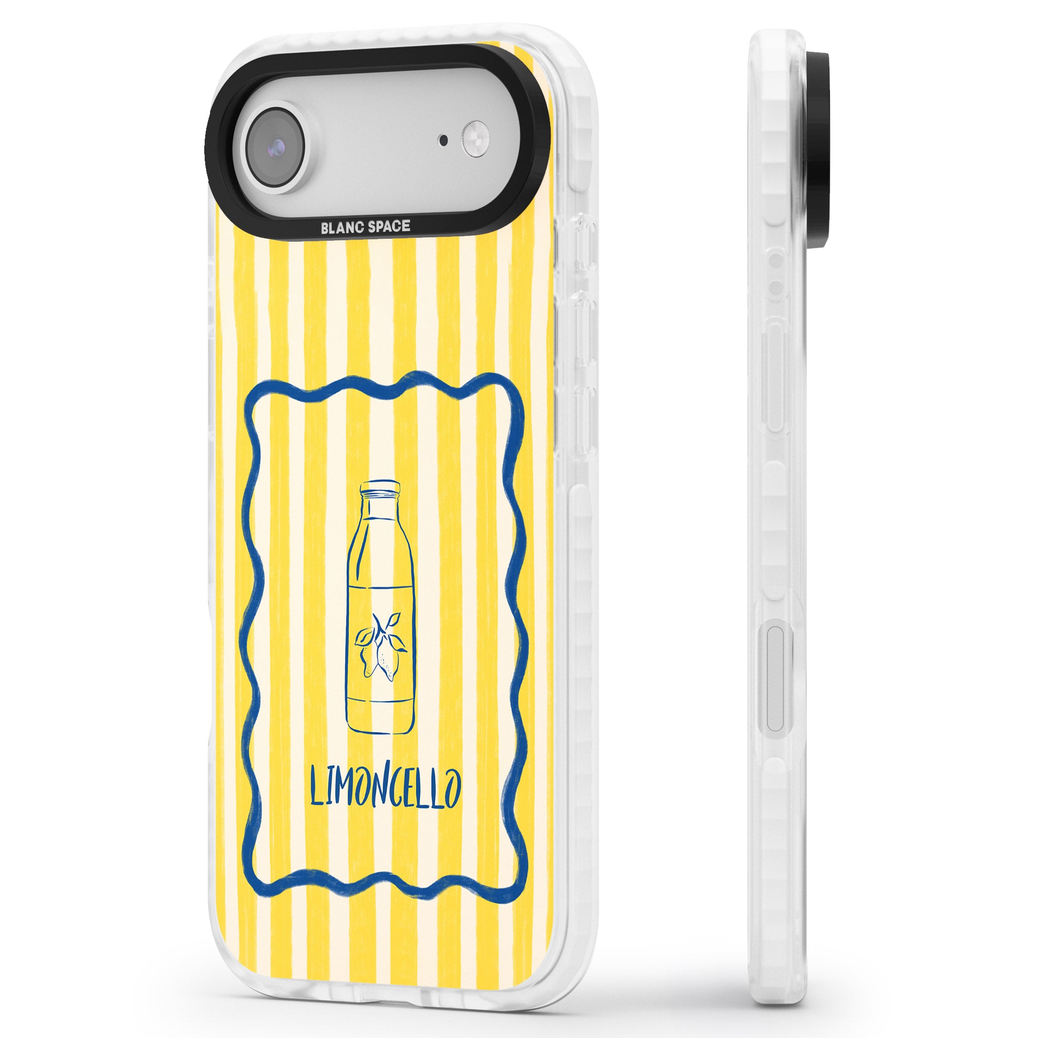 Limoncello iPhone 17 Air Impact Pro Clear Phone Case Side Profile