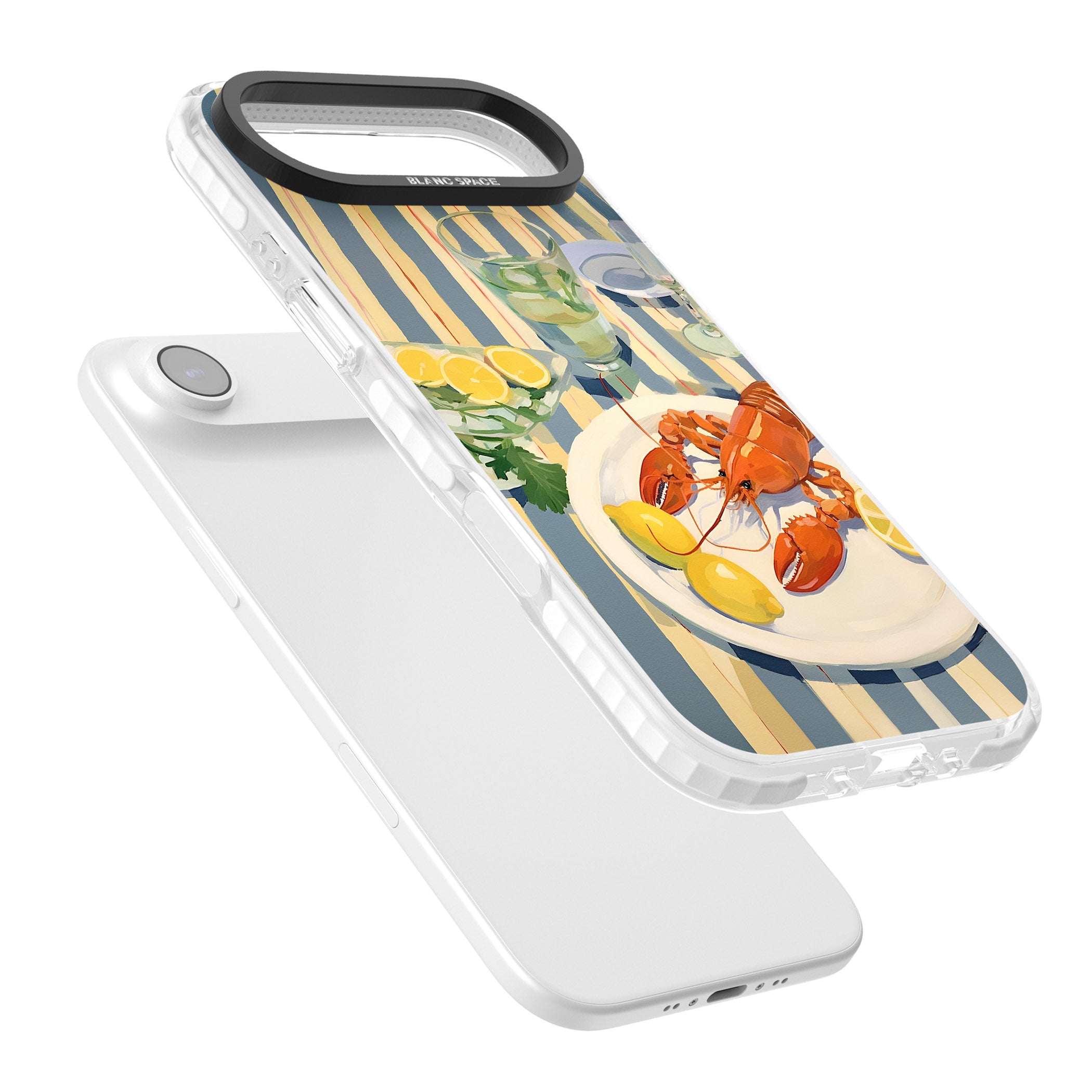 Lobster & Lemons iPhone 17 Air Impact Pro Clear Phone Case Colours
