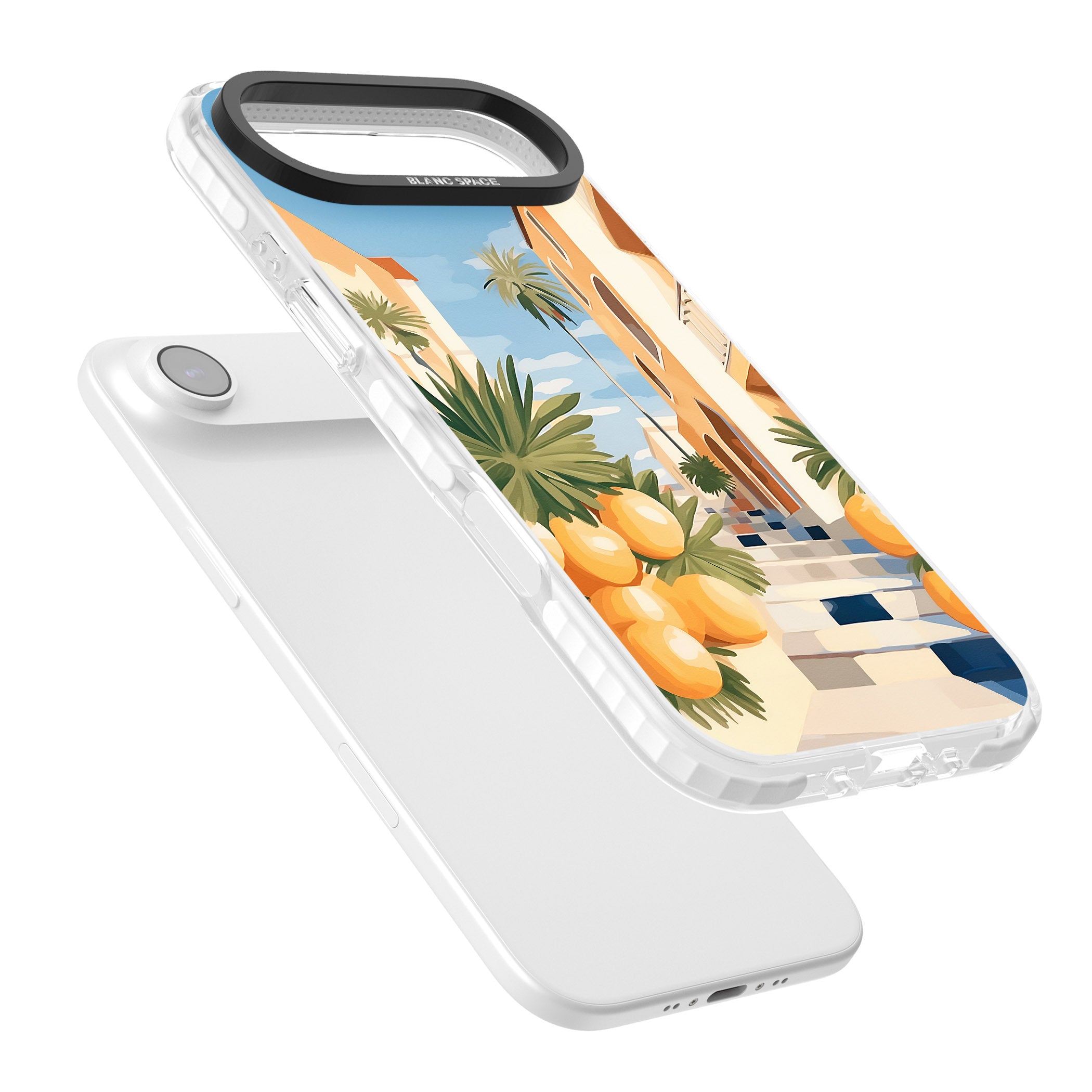 Mediterranean Village iPhone 17 Air Impact Pro Clear Phone Case Colours