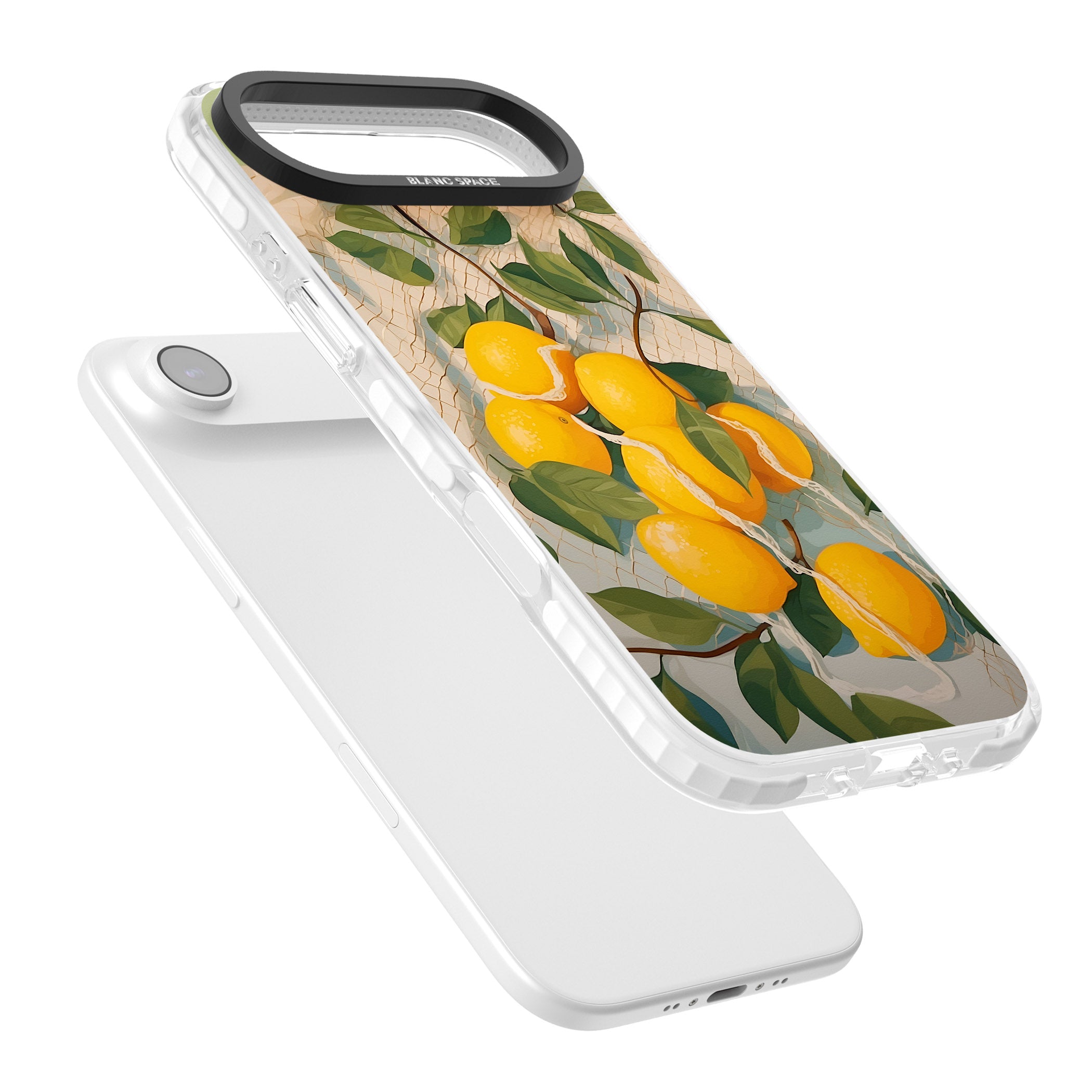 Lemon Vines iPhone 17 Air Impact Pro Clear Phone Case Colours
