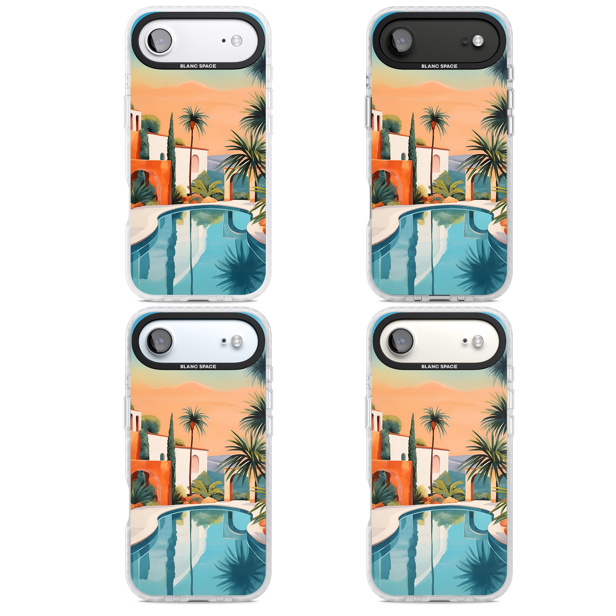 Villa Sunset iPhone 17 Air Impact Pro Clear Phone Case APT Impact Protection