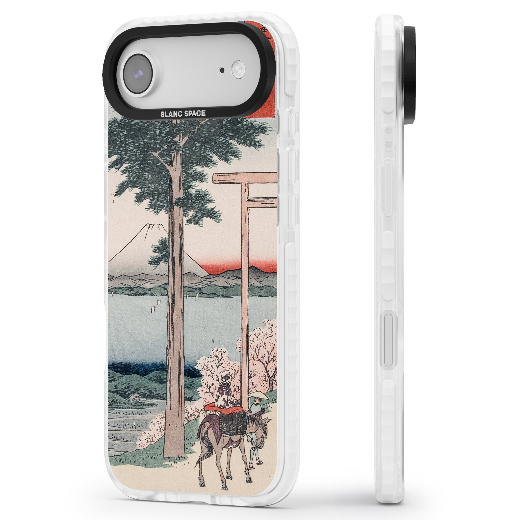 Gates To Mt. Fuji iPhone 17 Air Impact Pro Clear Phone Case Side Profile