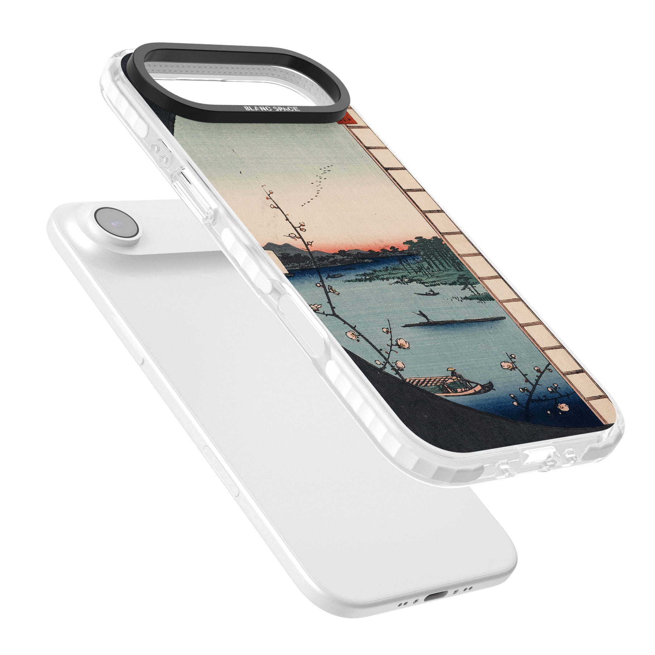 Vintage Japanese Illustrations Lake At Sunset iPhone 17 Air Impact Pro Clear Phone Case Colours