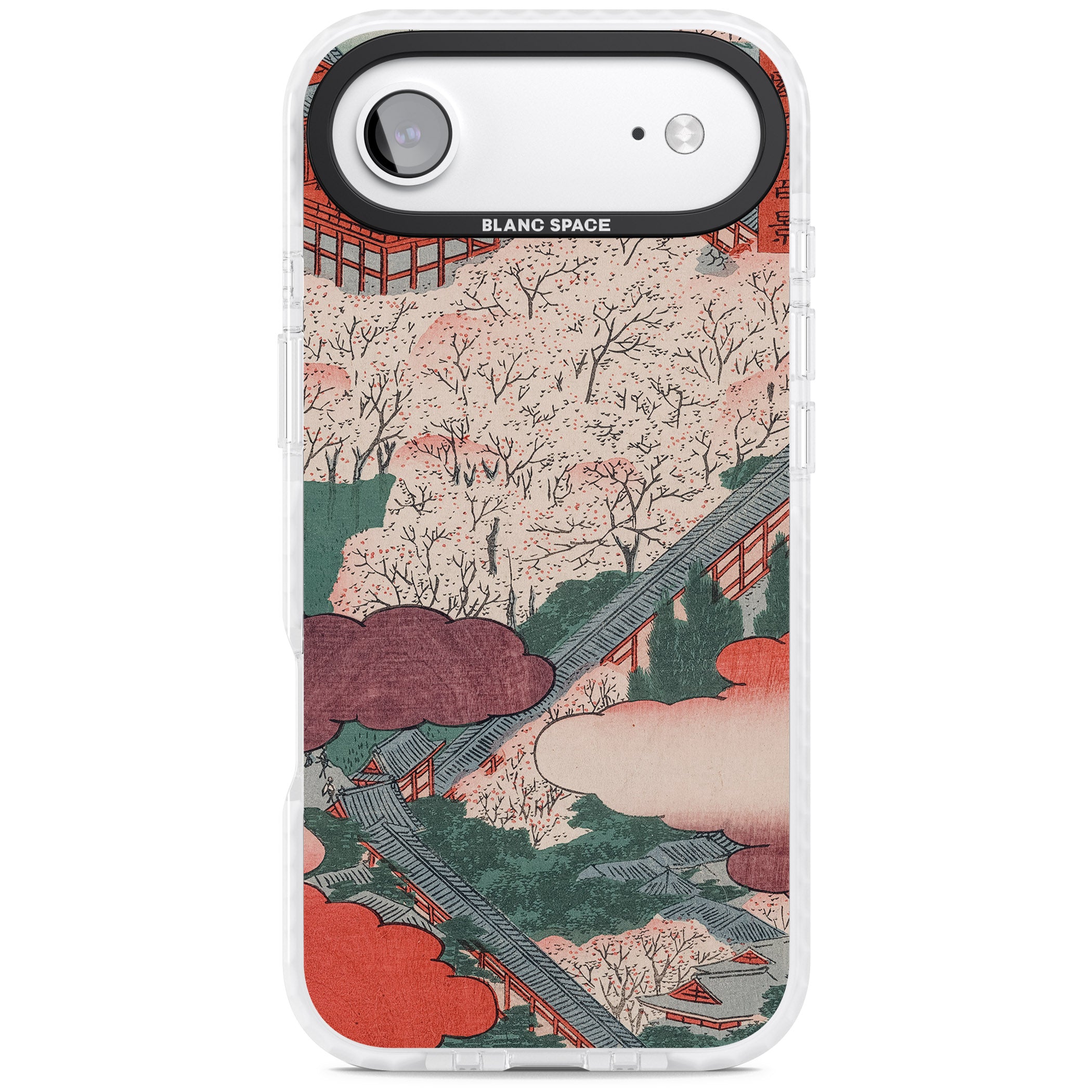 Vintage Japanese Illustrations Japanese City iPhone 17 Air Impact Pro Clear Phone Case