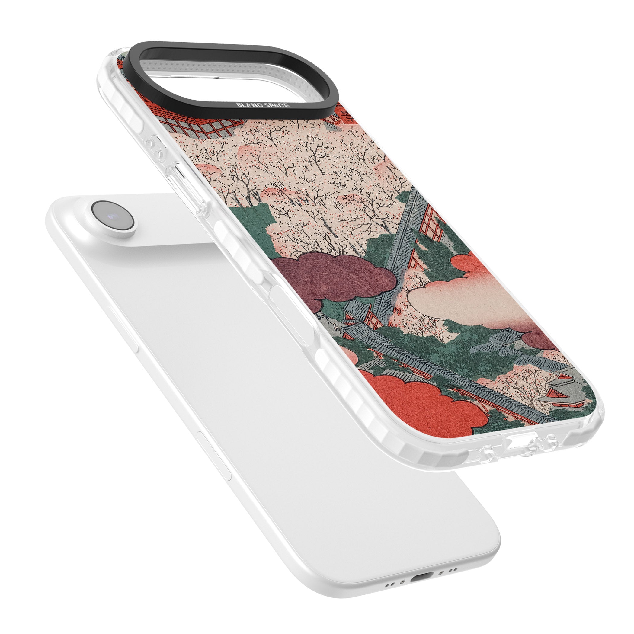 Vintage Japanese Illustrations Japanese City iPhone 17 Air Impact Pro Clear Phone Case Colours