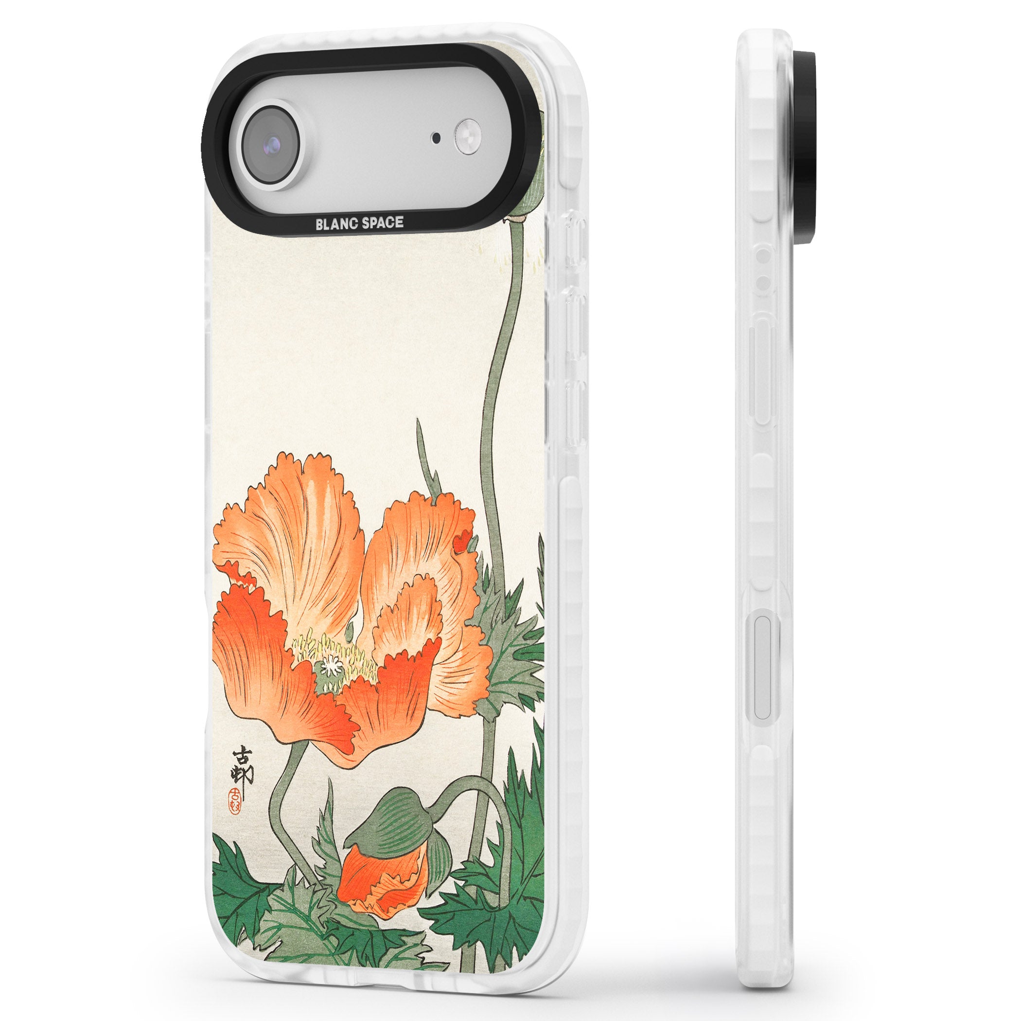 Birds And Plants By Ohara Koson iPhone 17 Air Impact Pro Clear Phone Case Side Profile