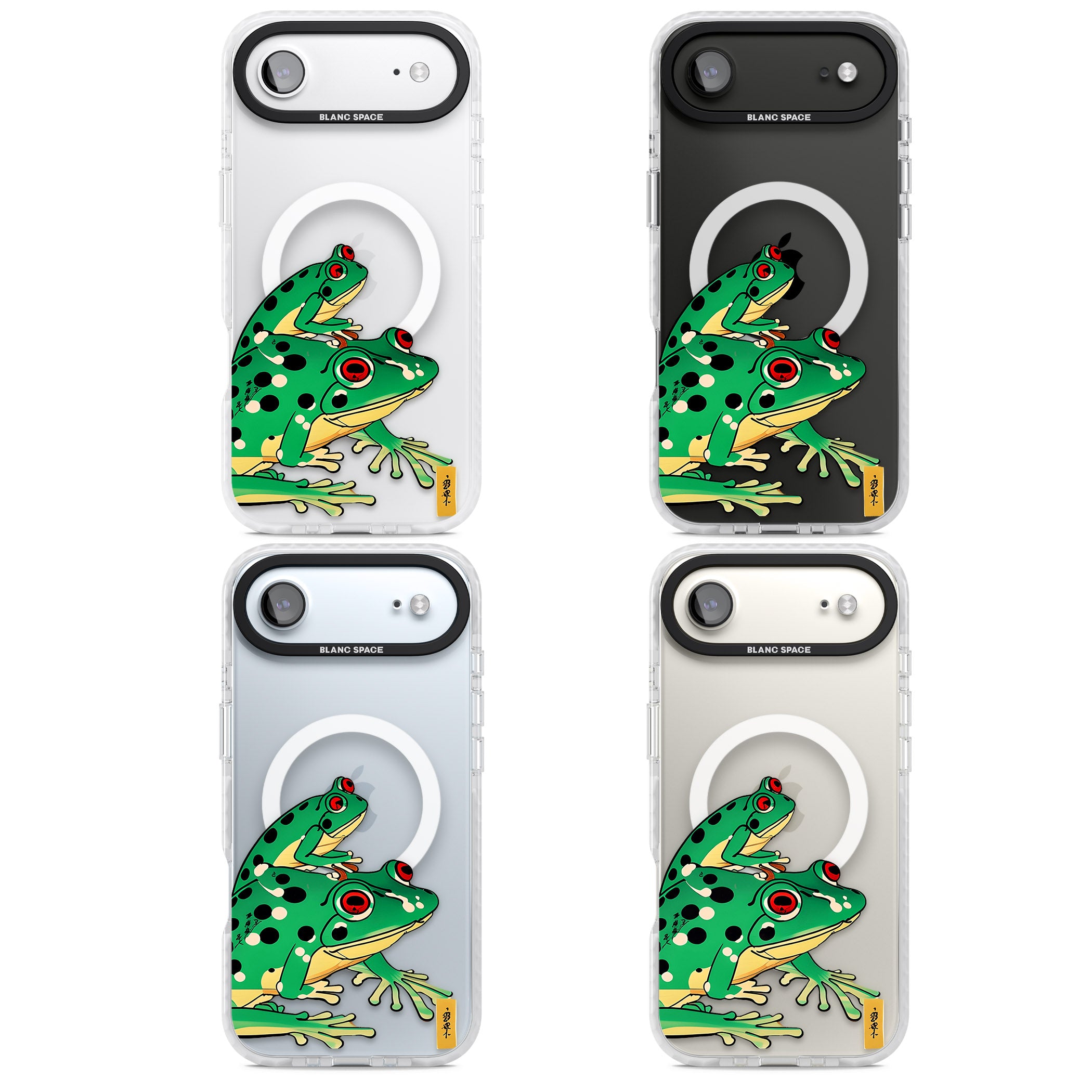 Matsumoto Hoji Frog Green iPhone 17 Air Impact Pro Clear Phone Case APT Impact Protection