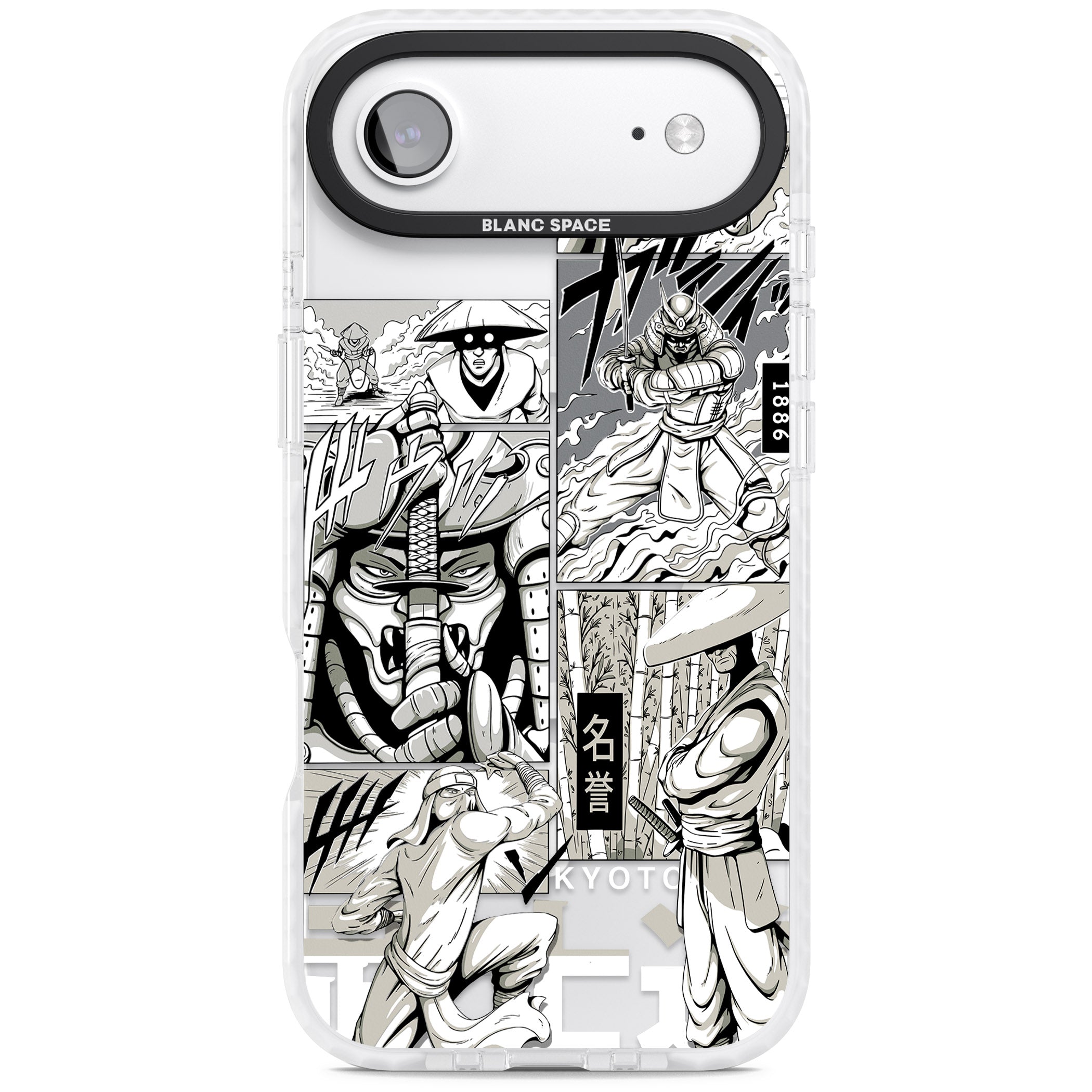Greyscale Anime Comic iPhone 17 Air Impact Pro Clear Phone Case