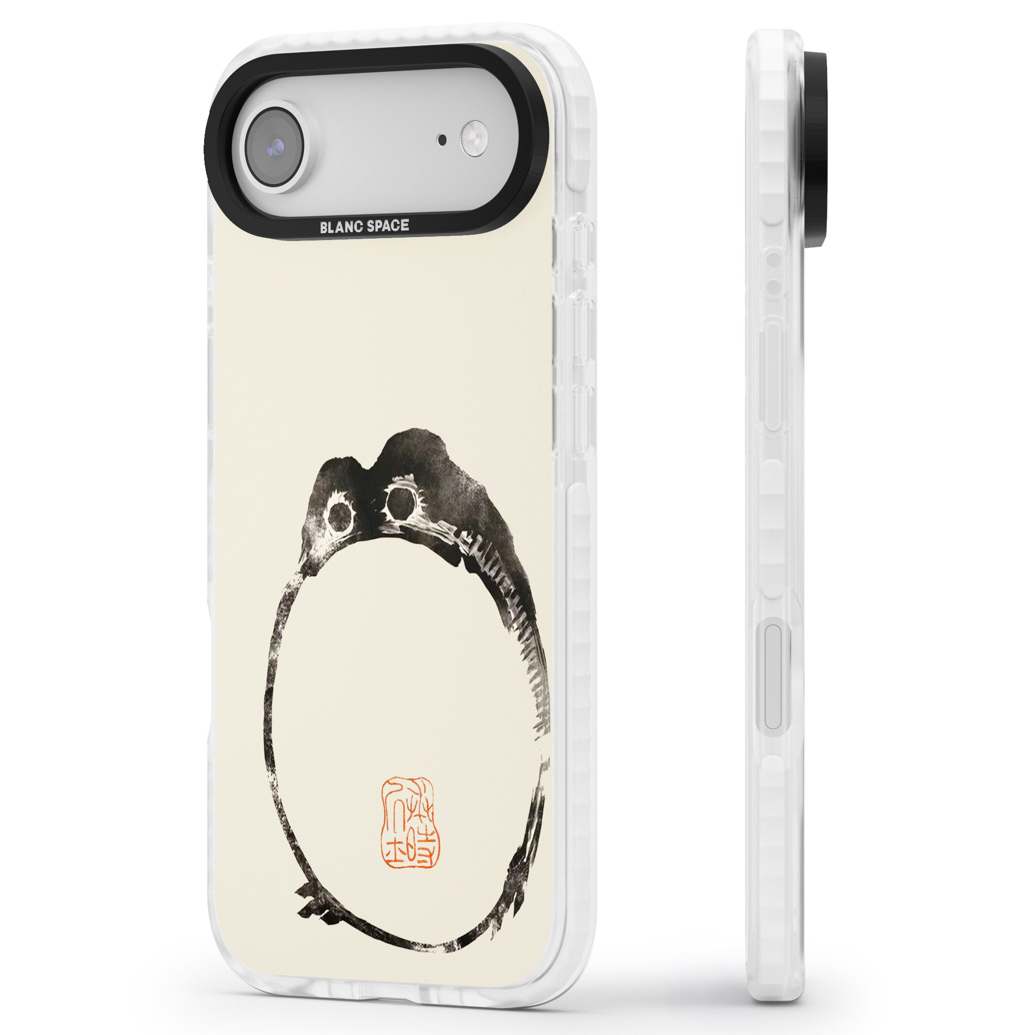 Matsumoto Hoji Round Frog iPhone 17 Air Impact Pro Clear Phone Case Side Profile