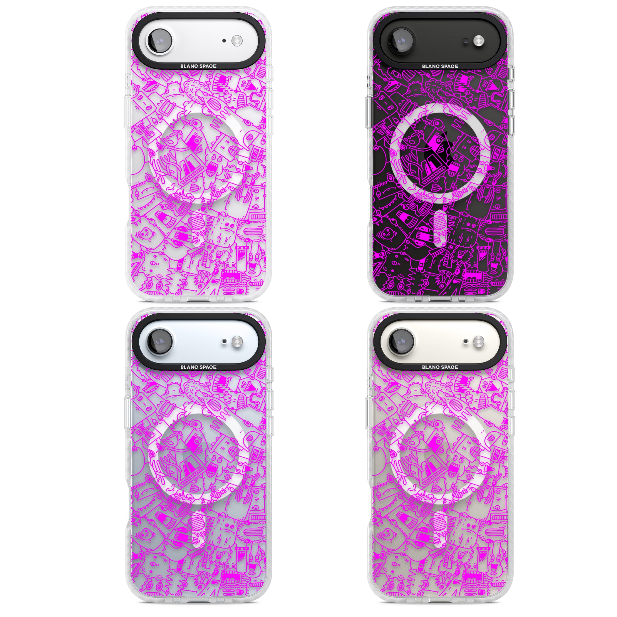 Pink Pals iPhone 17 Air Impact Pro Clear Phone Case APT Impact Protection
