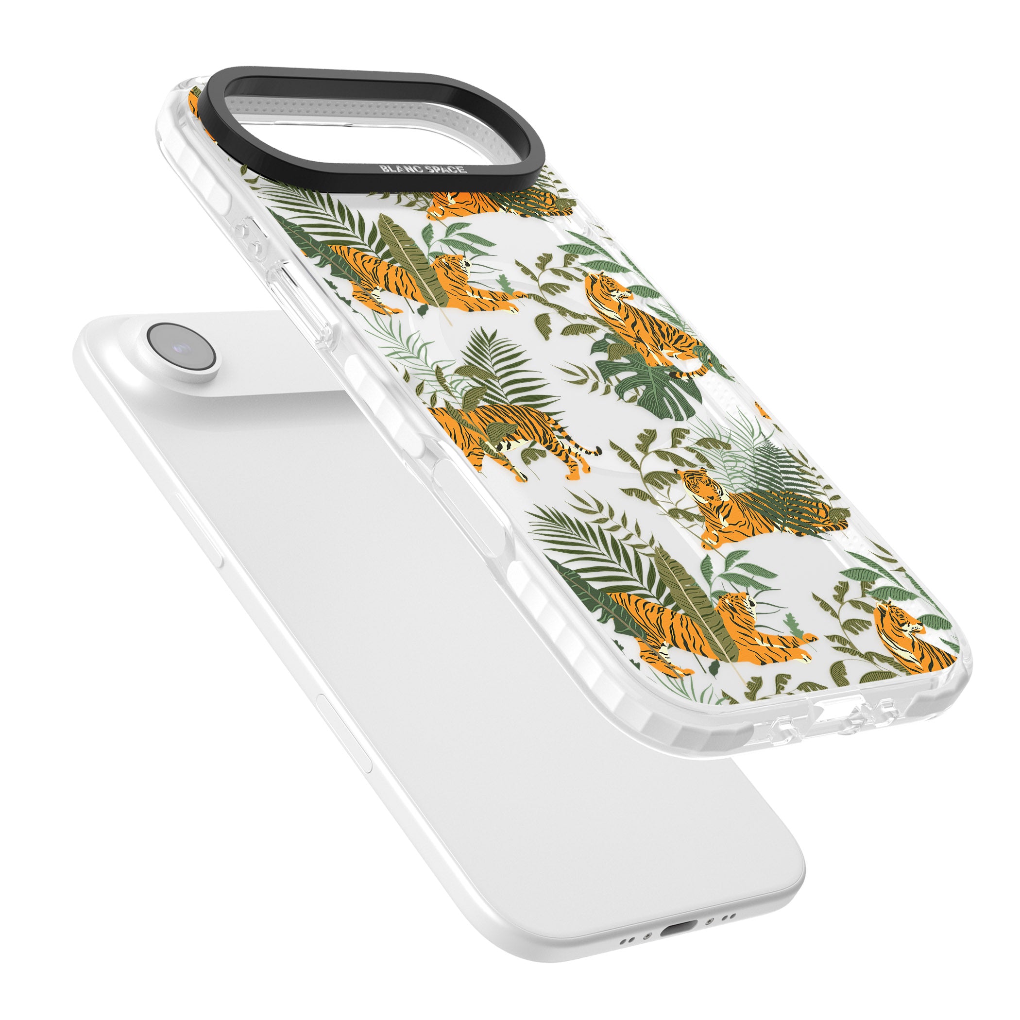 Tiger & Fern Jungle iPhone 17 Air Impact Pro Clear Phone Case Colours