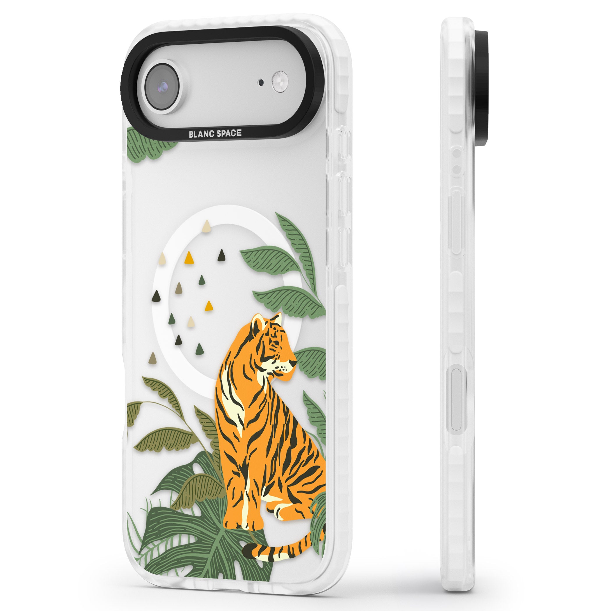 Tiger Jungle iPhone 17 Air Impact Pro Clear Phone Case Side Profile