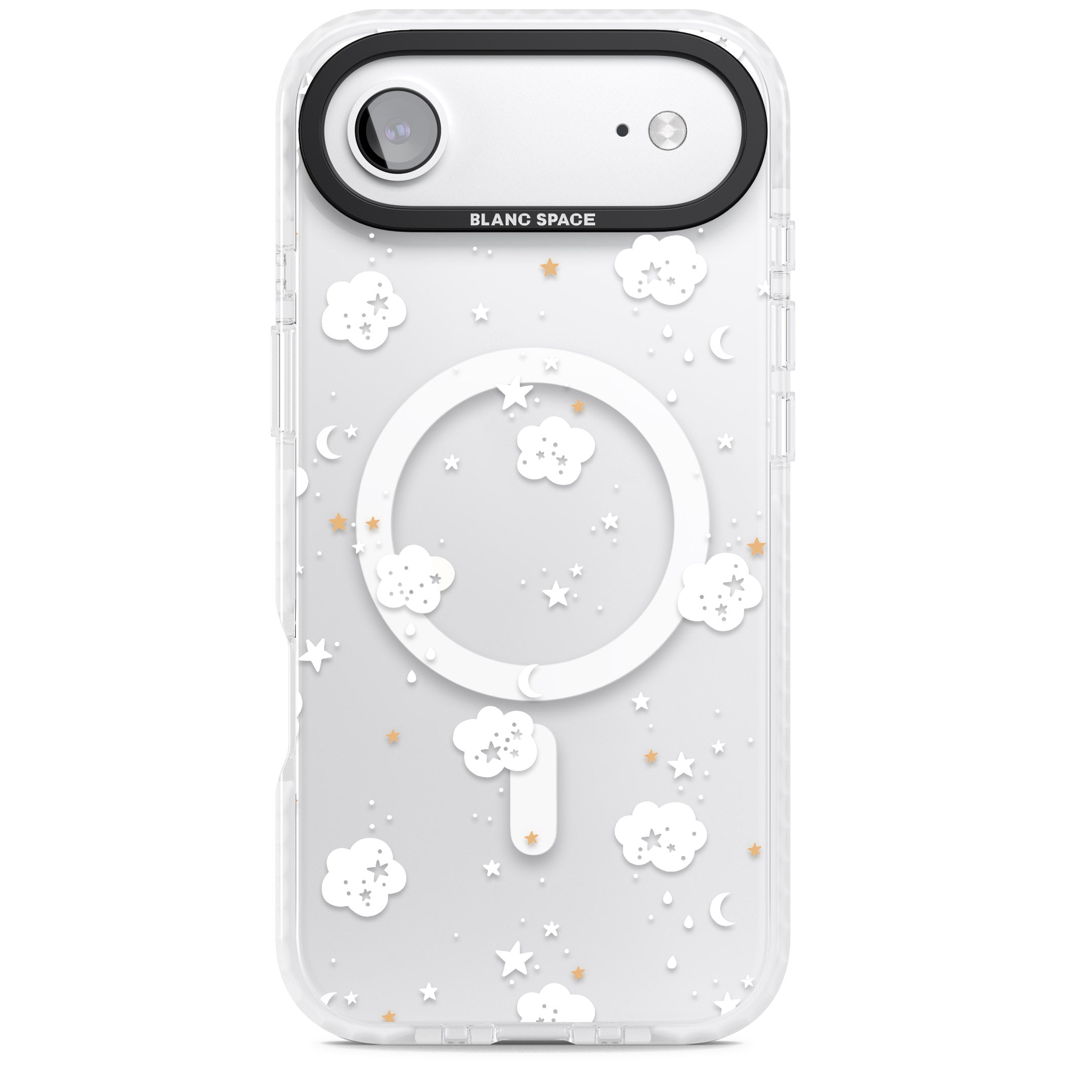 Starry Night Cloud iPhone 17 Air Impact Pro Clear Phone Case