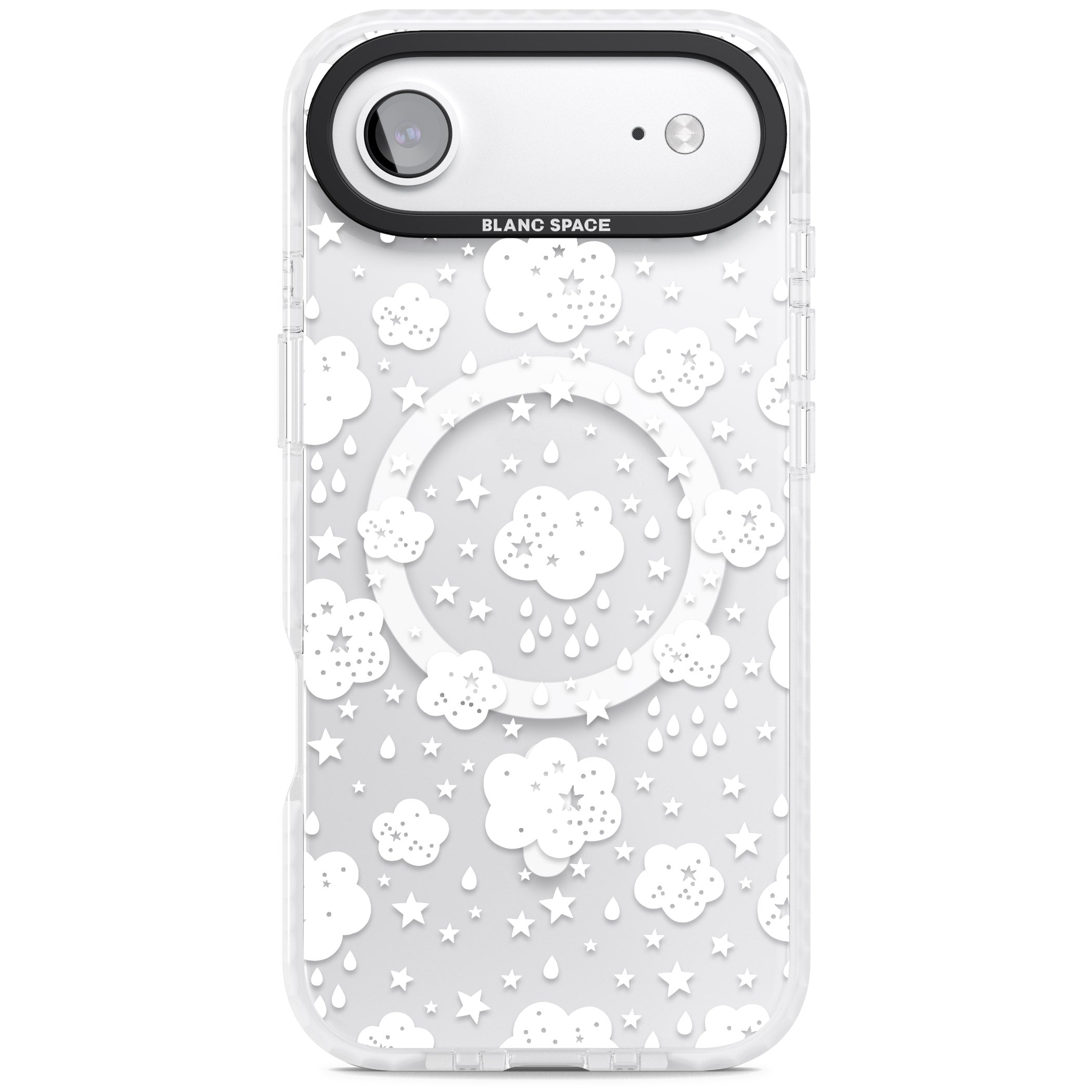 Starry Rain Clouds iPhone 17 Air Impact Pro Clear Phone Case