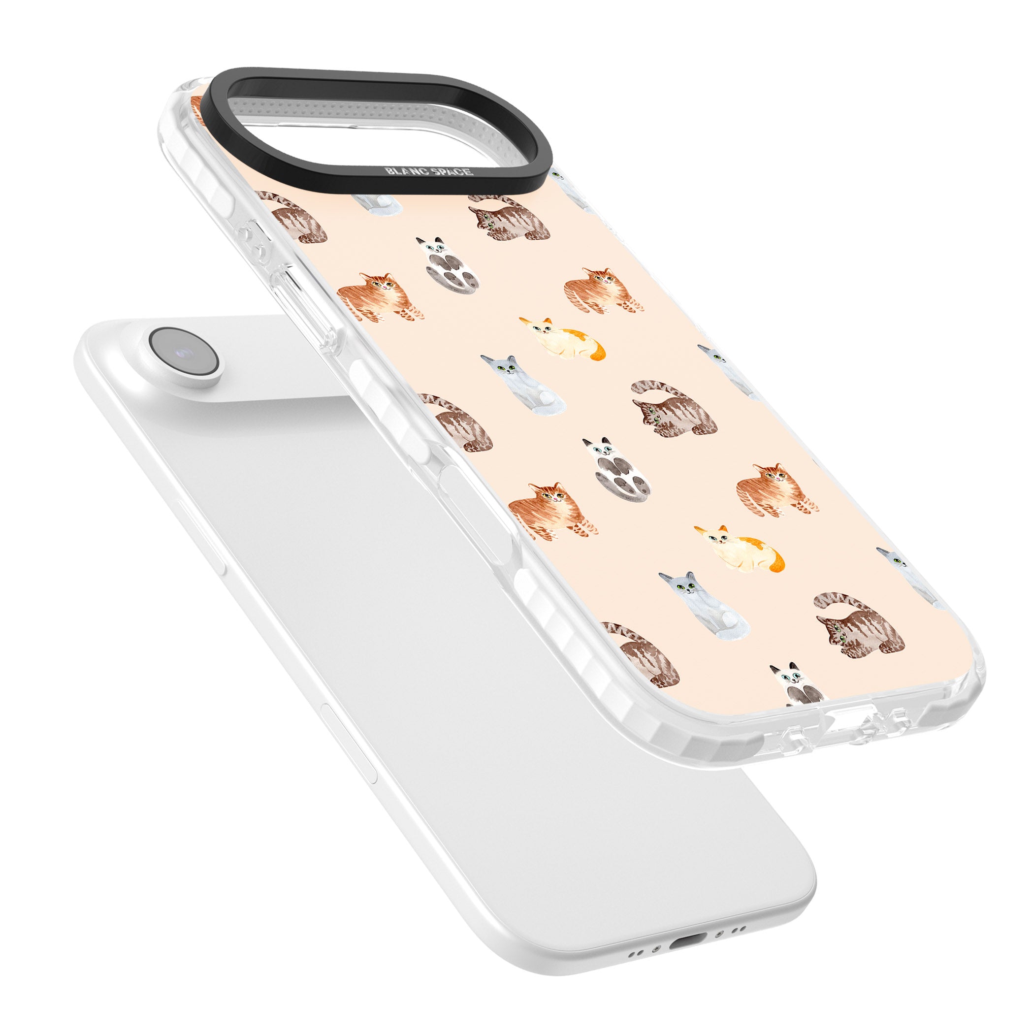 Cute Cat Parade iPhone 17 Air Impact Pro Clear Phone Case Colours