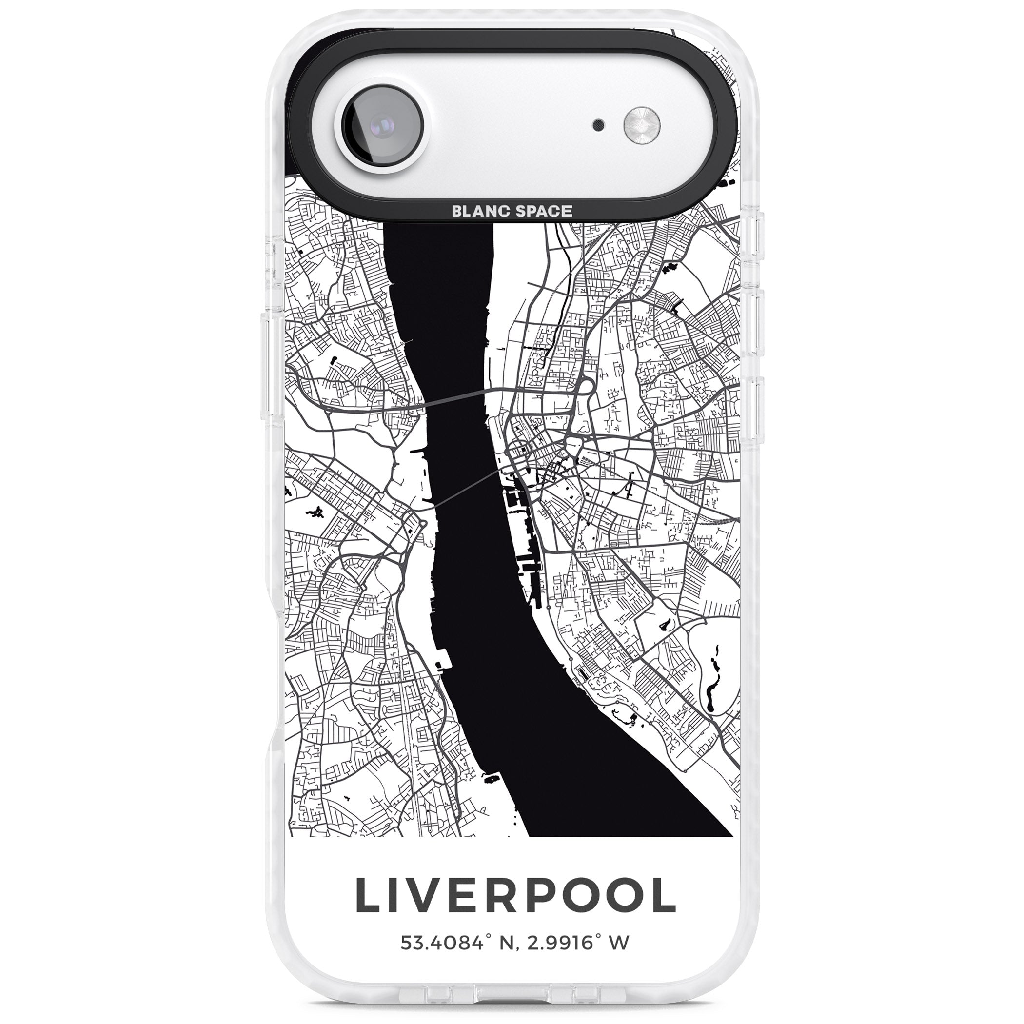 Liverpool Map iPhone 17 Air Impact Pro Clear Phone Case