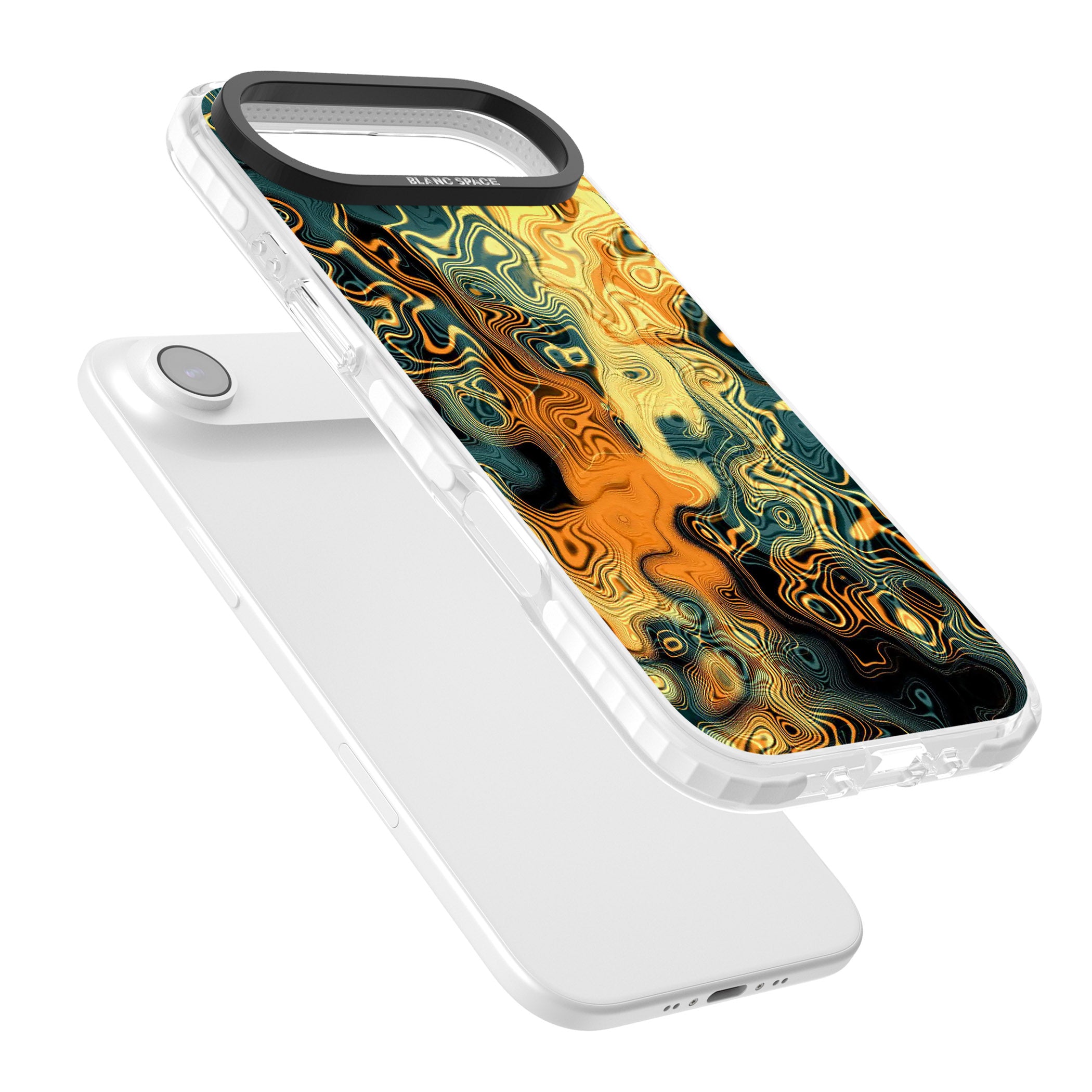 Gold Green Marble iPhone 17 Air Impact Pro Clear Phone Case Colours