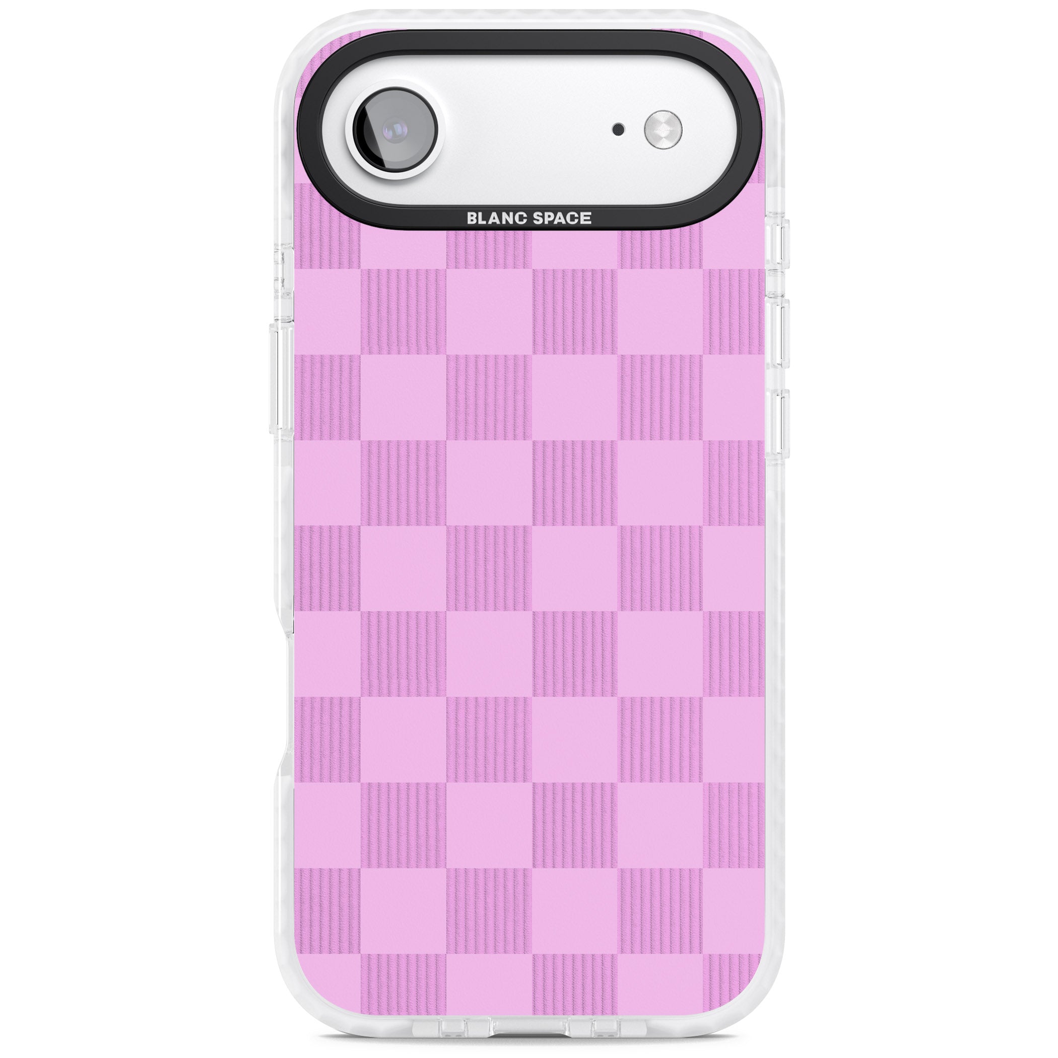 Bubblegum Checkered iPhone 17 Air Impact Pro Clear Phone Case