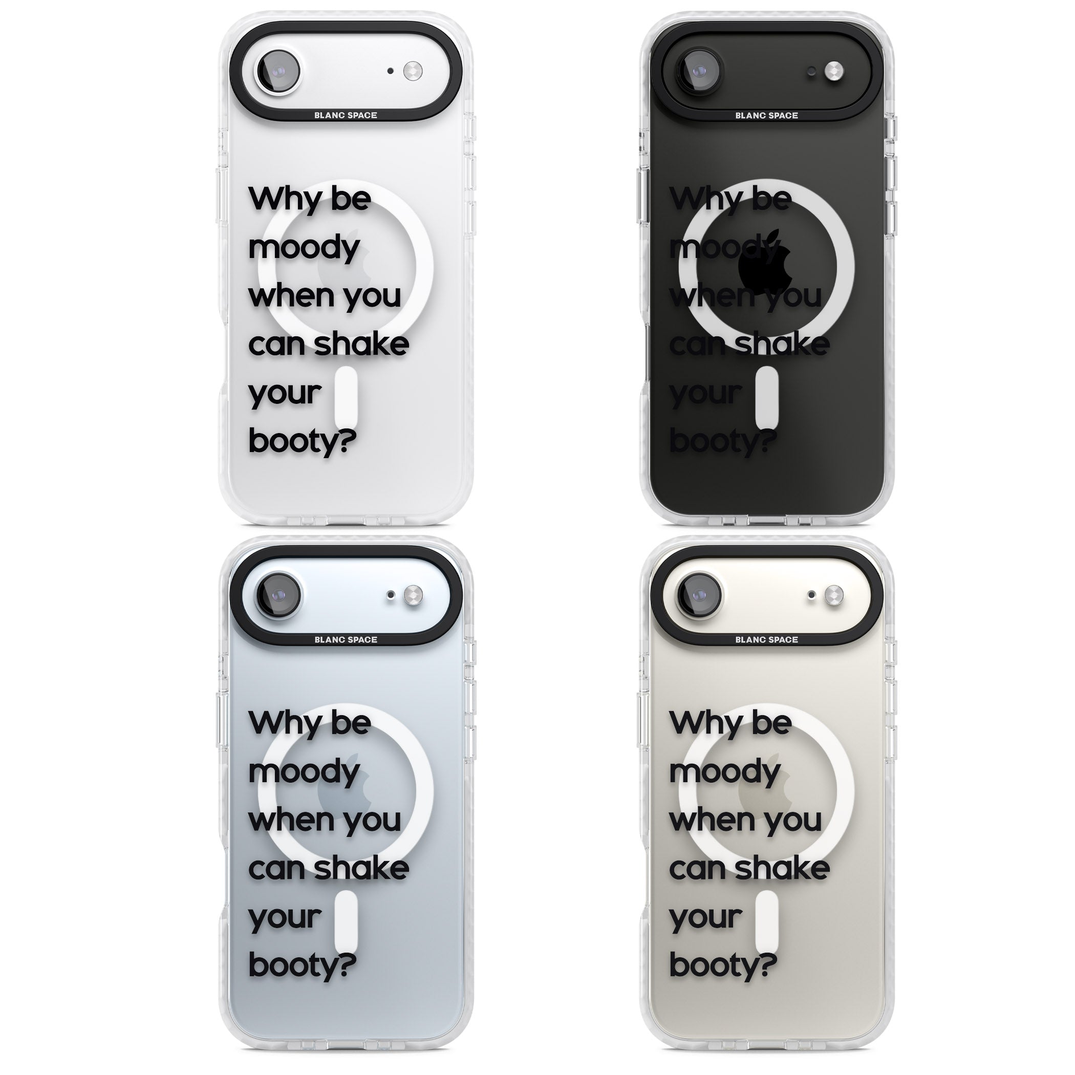 Why Be Moody? iPhone 17 Air Impact Pro Clear Phone Case APT Impact Protection