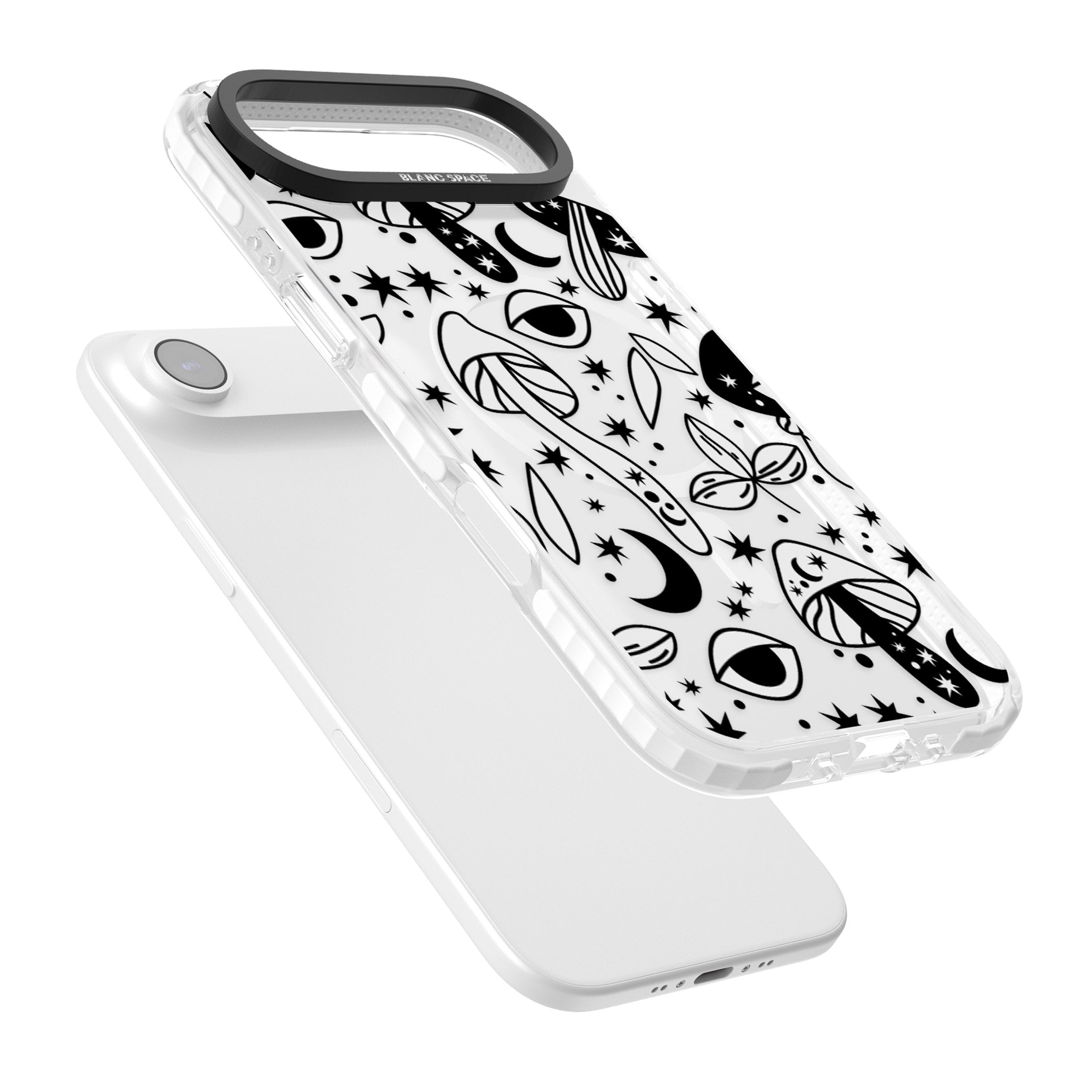 Mystic Mushrooms Pattern iPhone 17 Air Impact Pro Clear Phone Case Colours