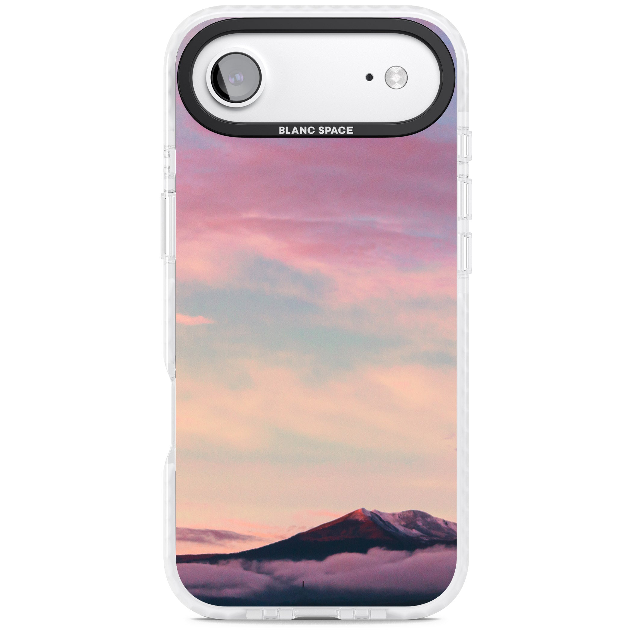 Pastel Mountain Sunset iPhone 17 Air Impact Pro Clear Phone Case