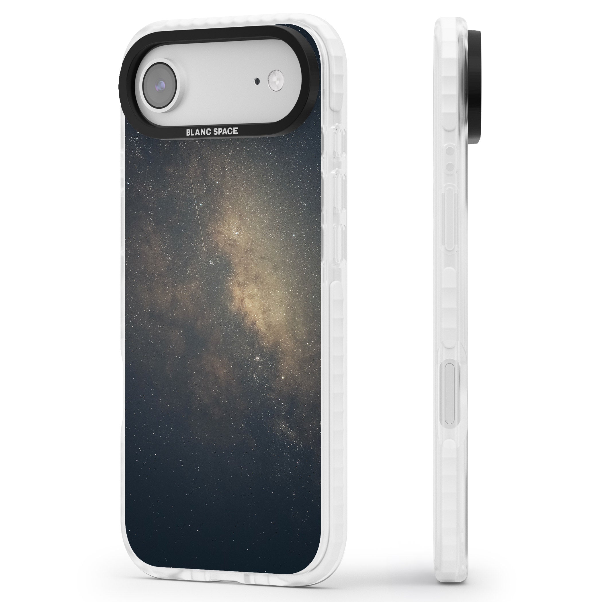 Cosmic Night Sky iPhone 17 Air Impact Pro Clear Phone Case Side Profile