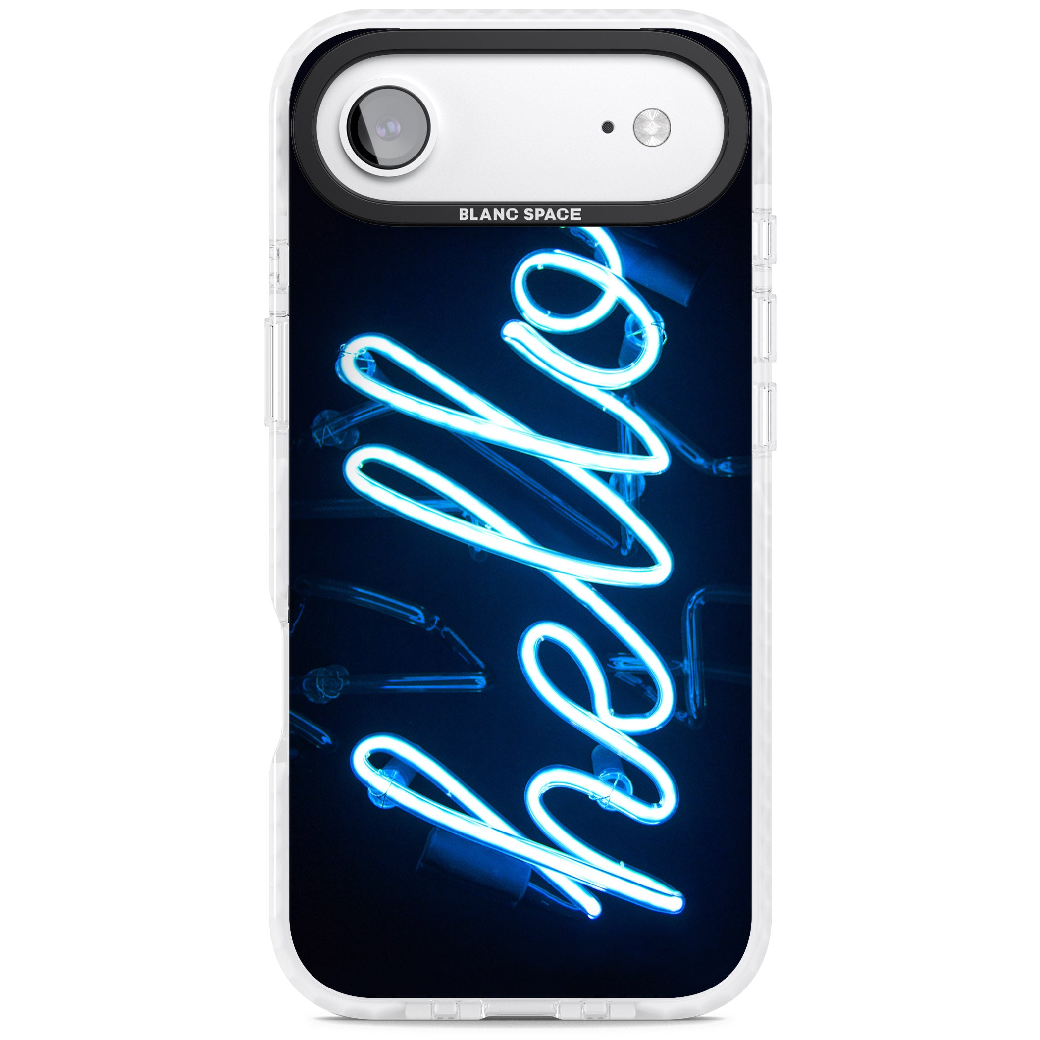 Hello Neon Sign iPhone 17 Air Impact Pro Clear Phone Case