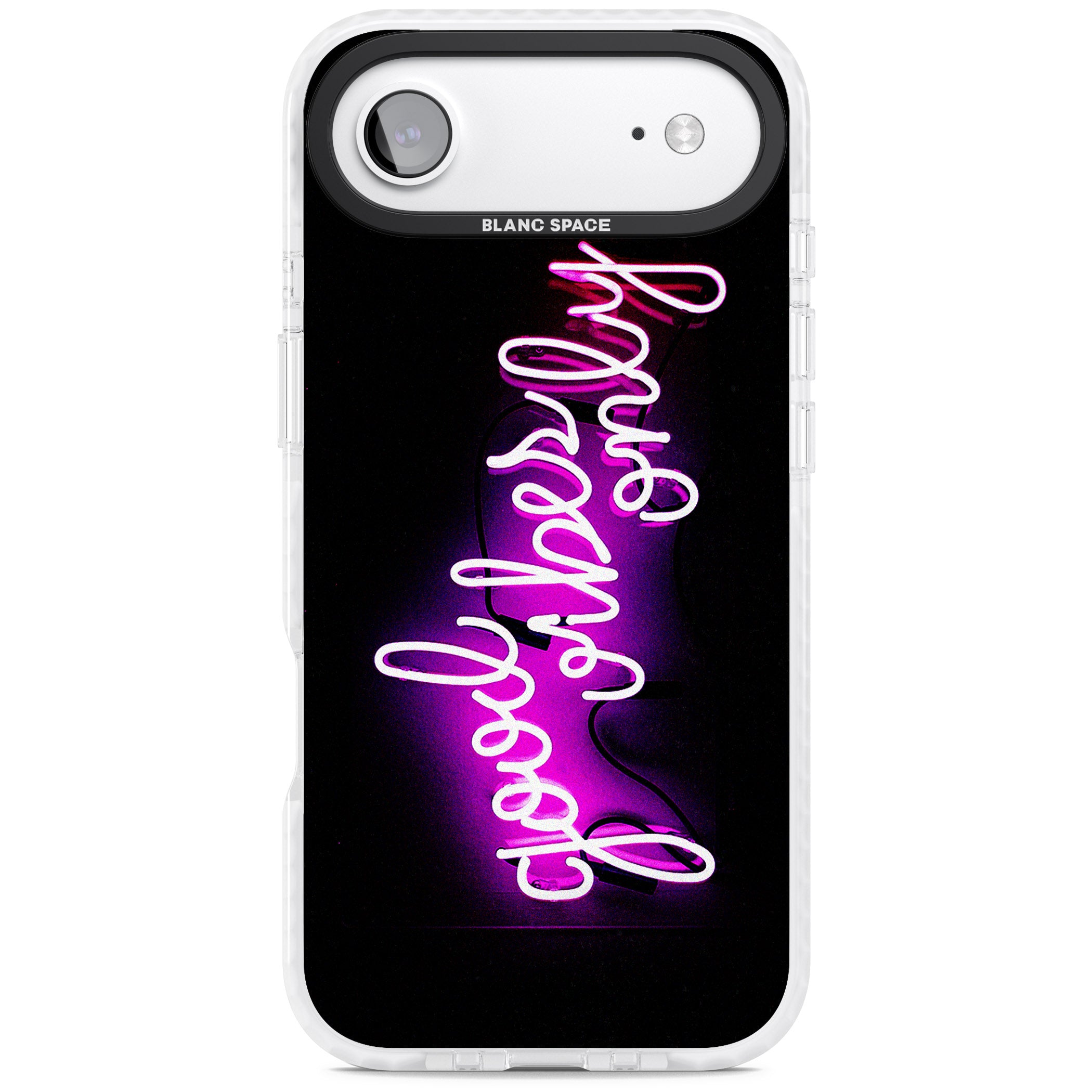 Good Vibes Only Neon Glow iPhone 17 Air Impact Pro Clear Phone Case