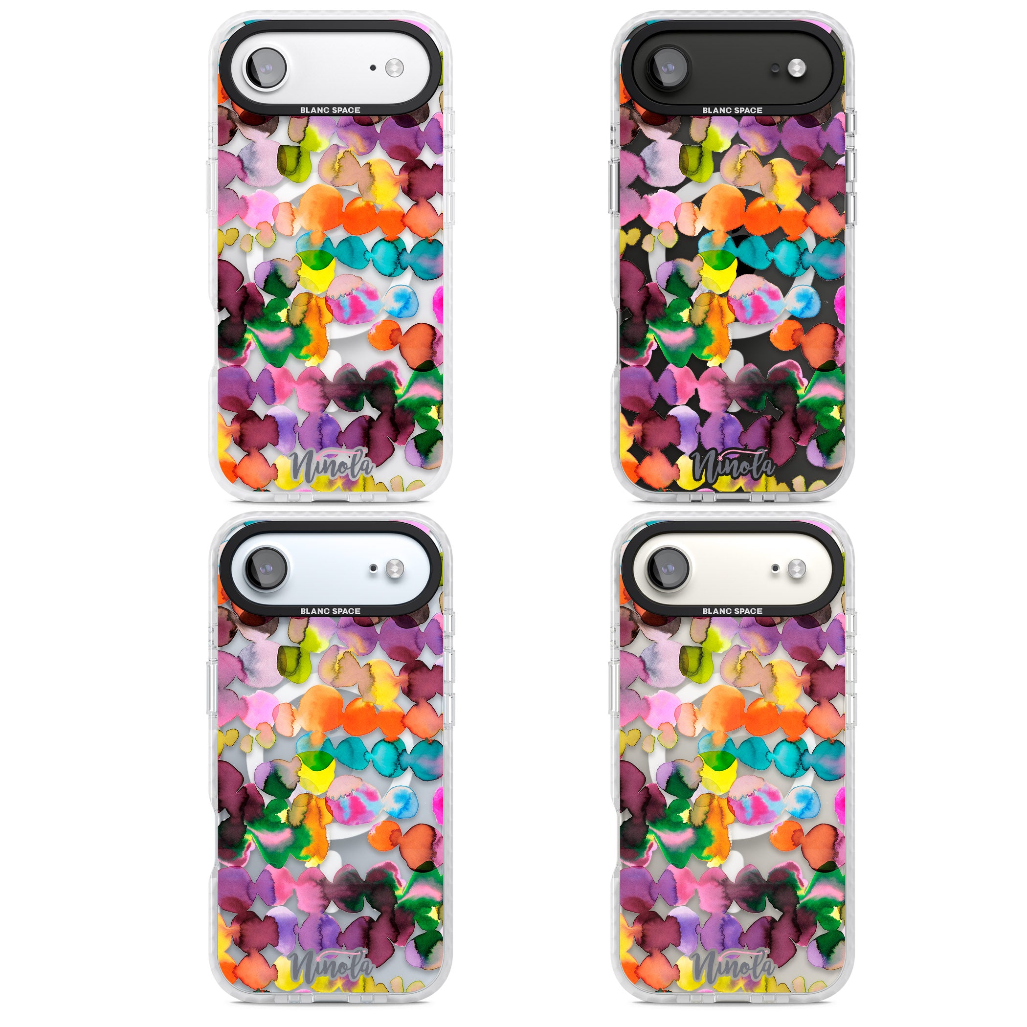 Ink Splash Hues iPhone 17 Air Impact Pro Clear Phone Case APT Impact Protection